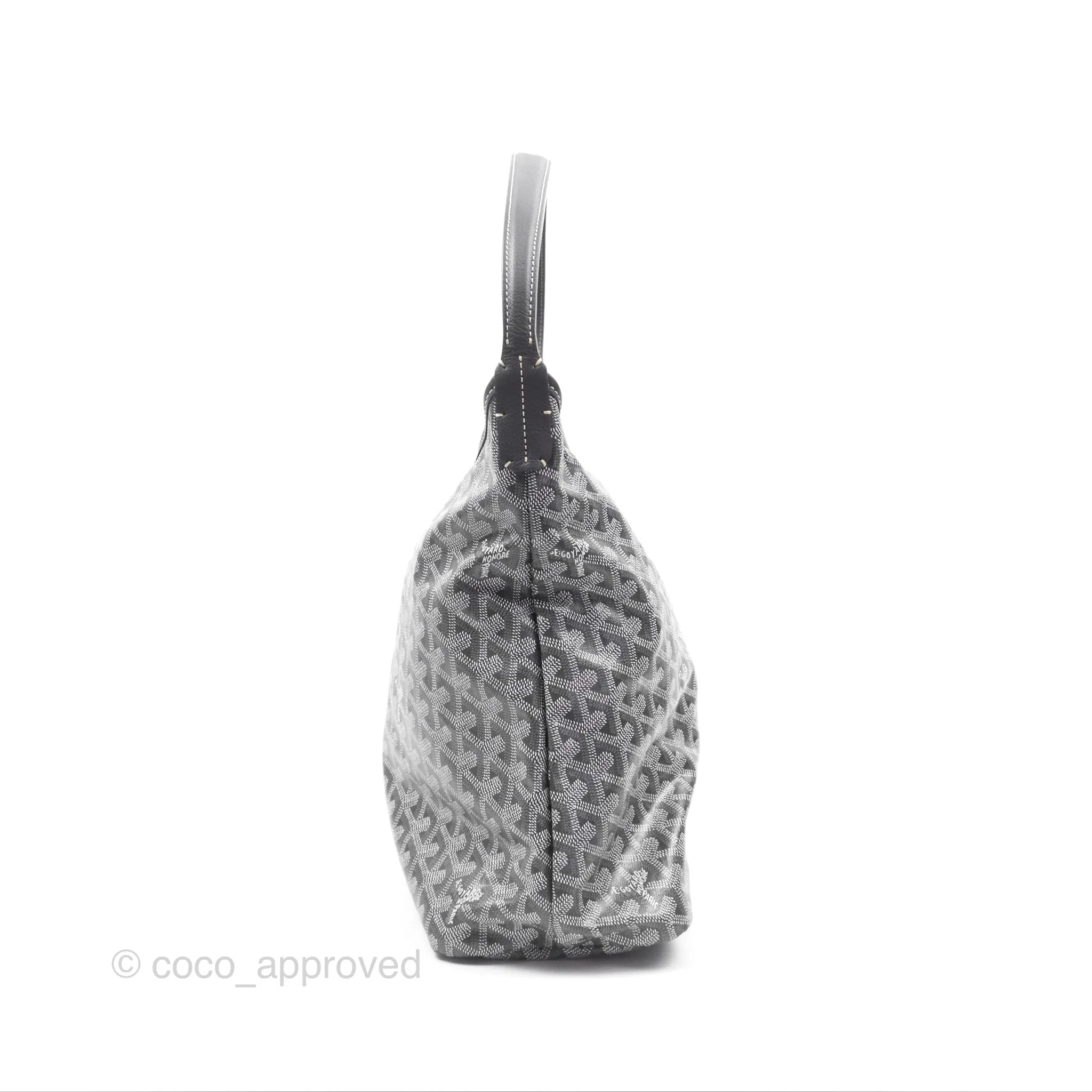 Goyard Bohme Hobo Bag Grey Goyardine Canvas