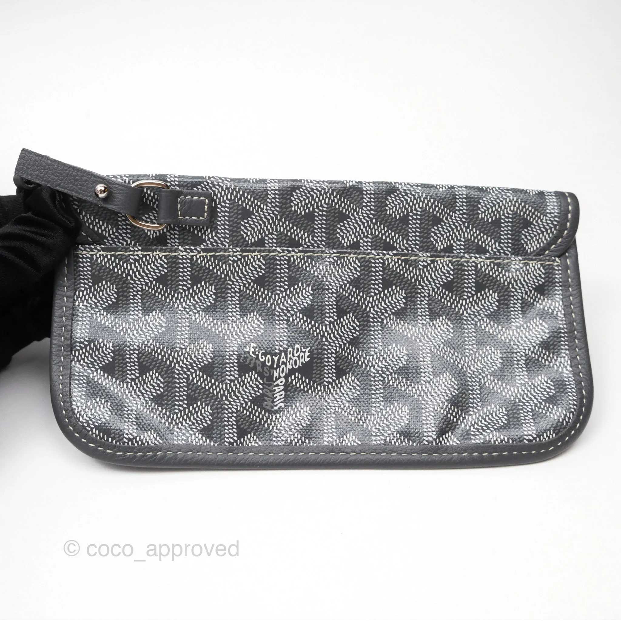 Goyard Bohme Hobo Bag Grey Goyardine Canvas