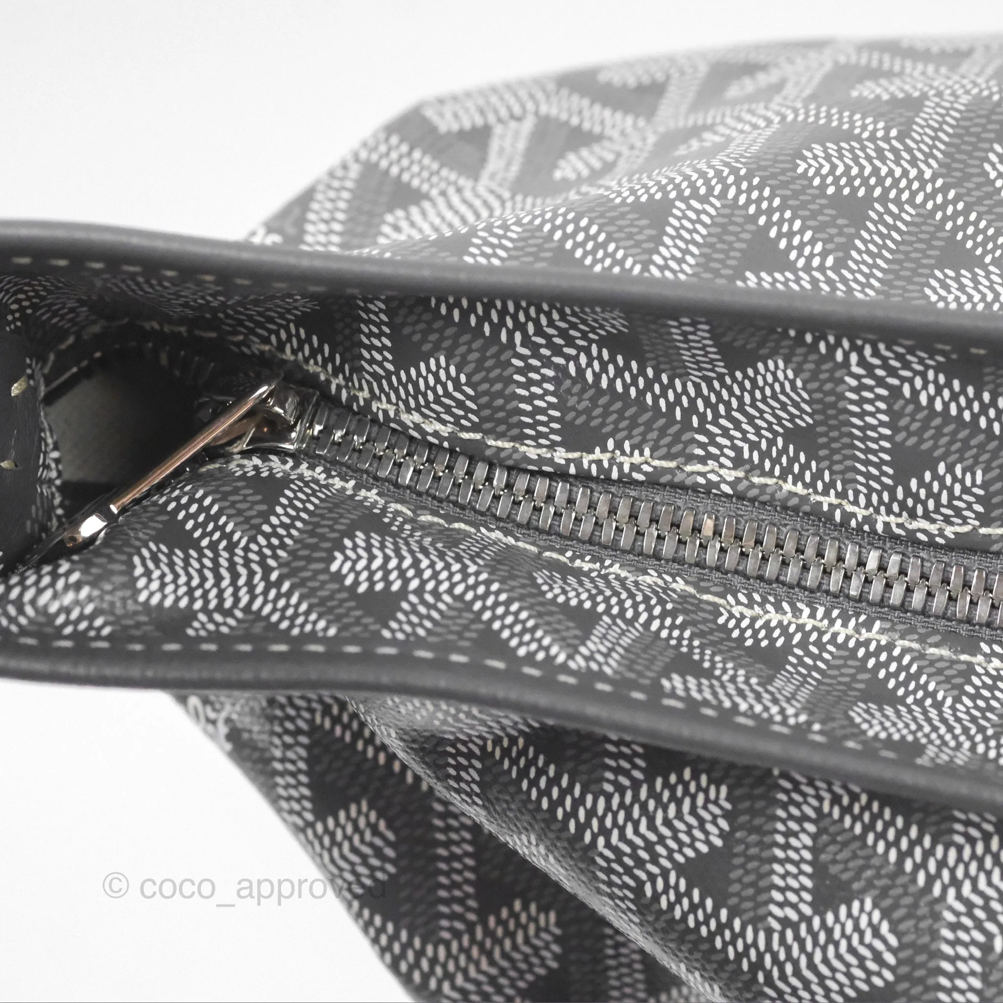 Goyard Bohme Hobo Bag Grey Goyardine Canvas