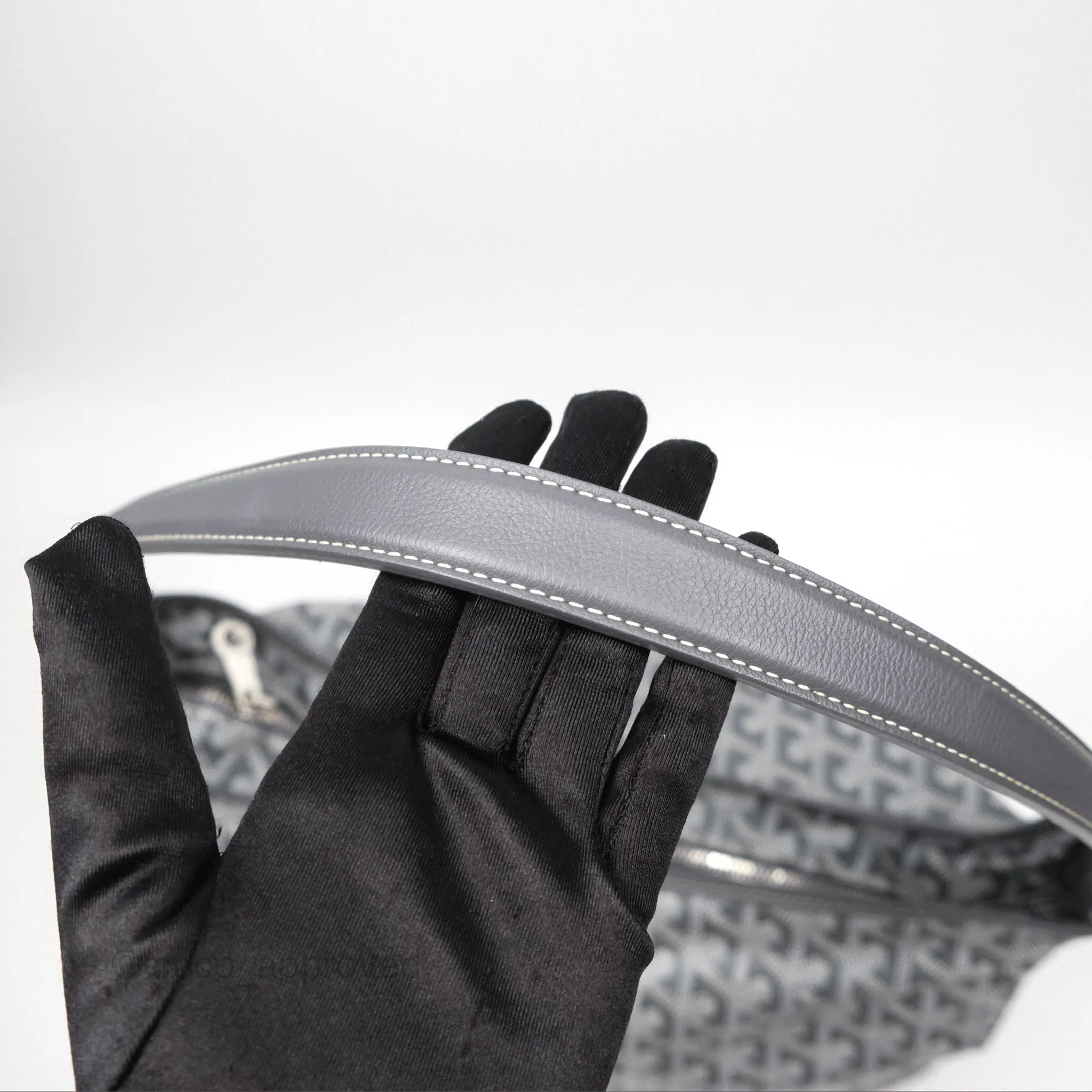 Goyard Bohme Hobo Bag Grey Goyardine Canvas