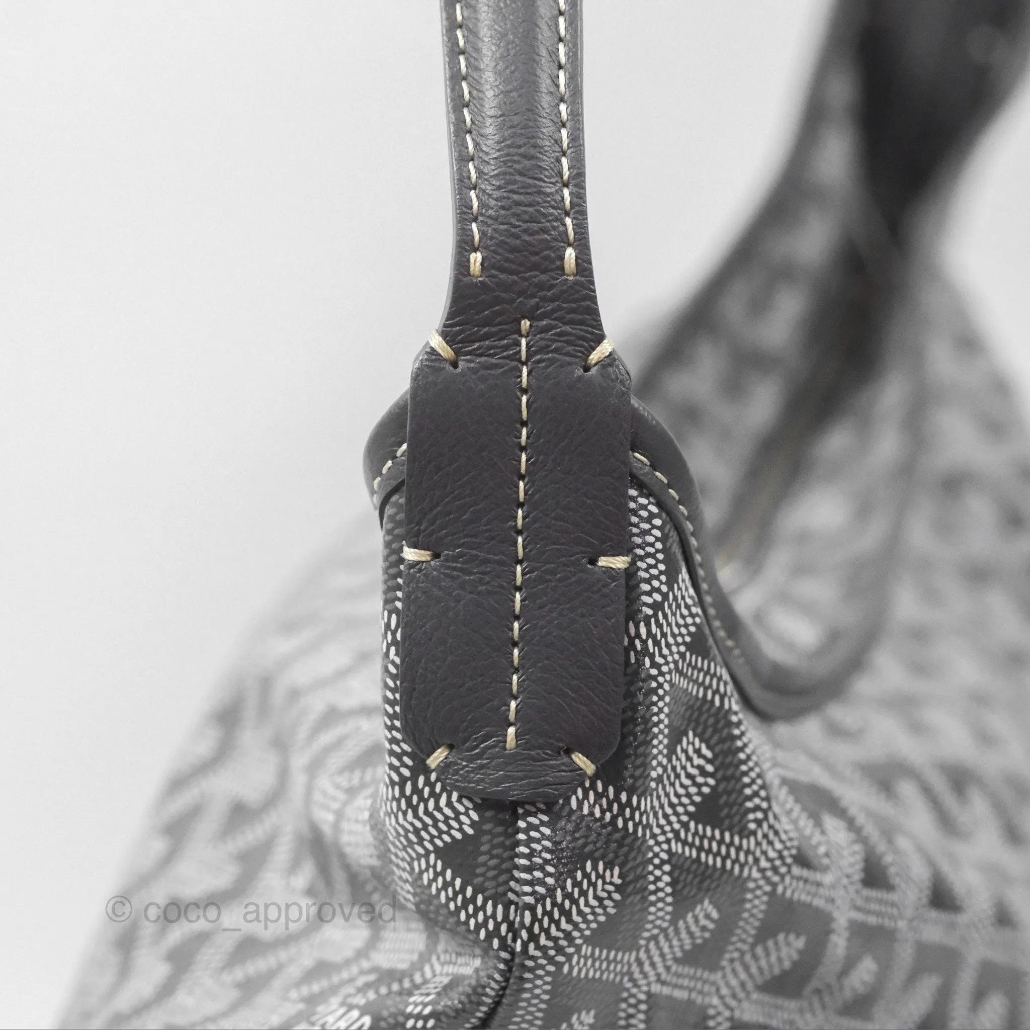 Goyard Bohme Hobo Bag Grey Goyardine Canvas