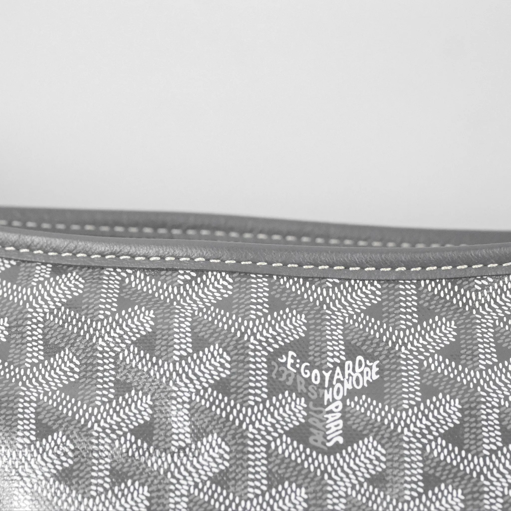 Goyard Bohme Hobo Bag Grey Goyardine Canvas