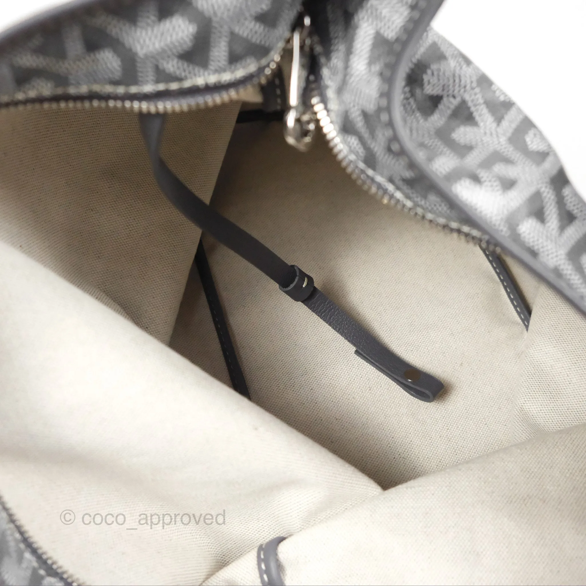 Goyard Bohme Hobo Bag Grey Goyardine Canvas