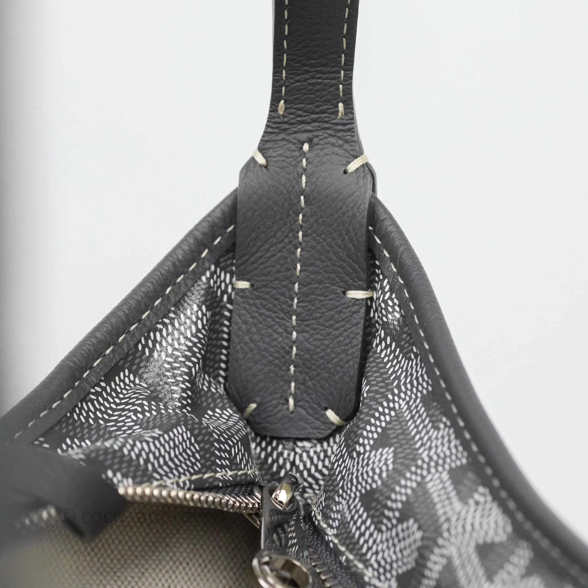 Goyard Bohme Hobo Bag Grey Goyardine Canvas