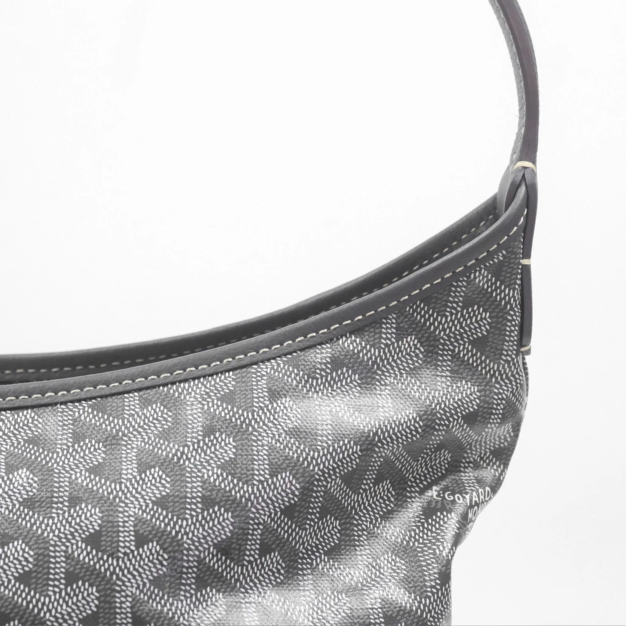 Goyard Bohme Hobo Bag Grey Goyardine Canvas