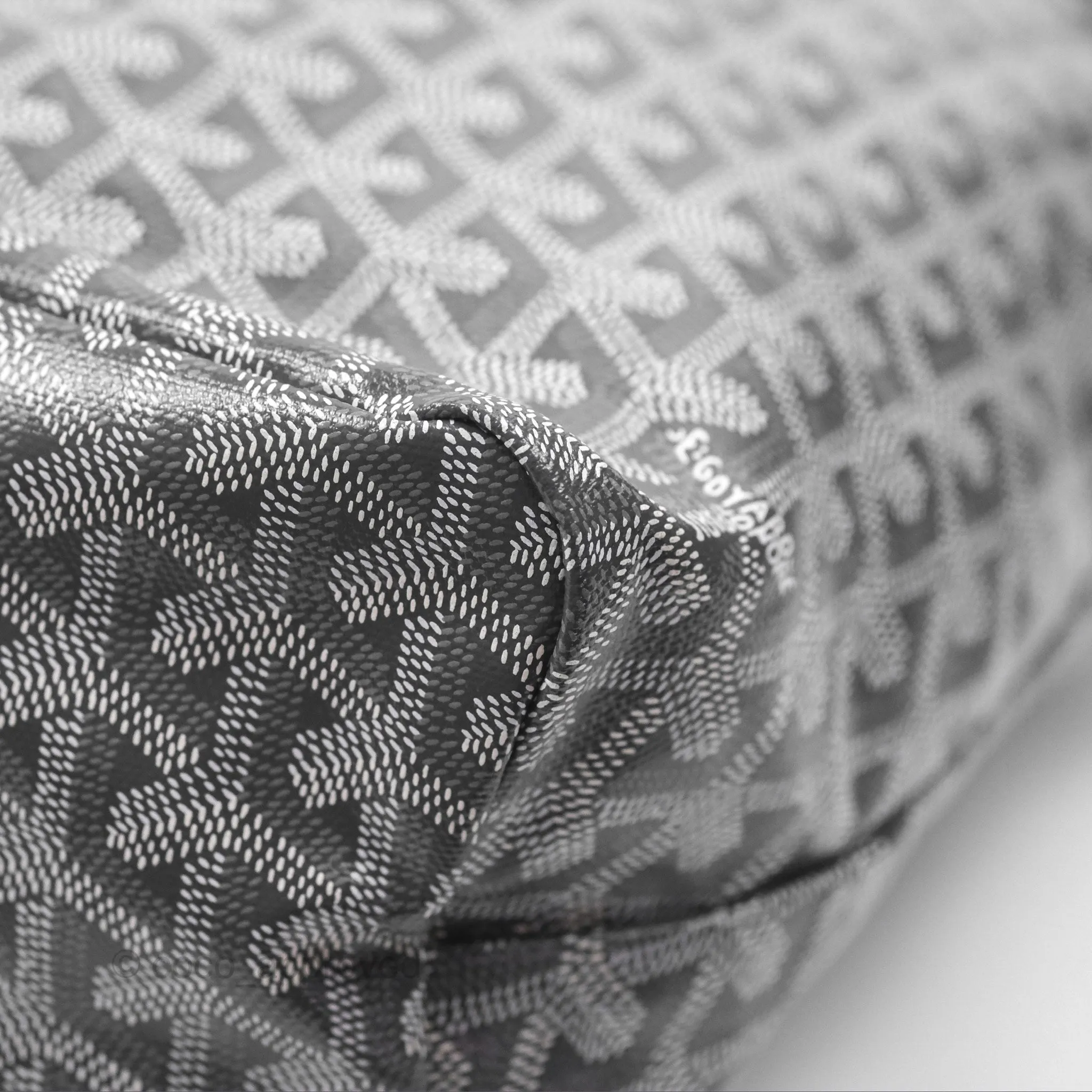 Goyard Bohme Hobo Bag Grey Goyardine Canvas