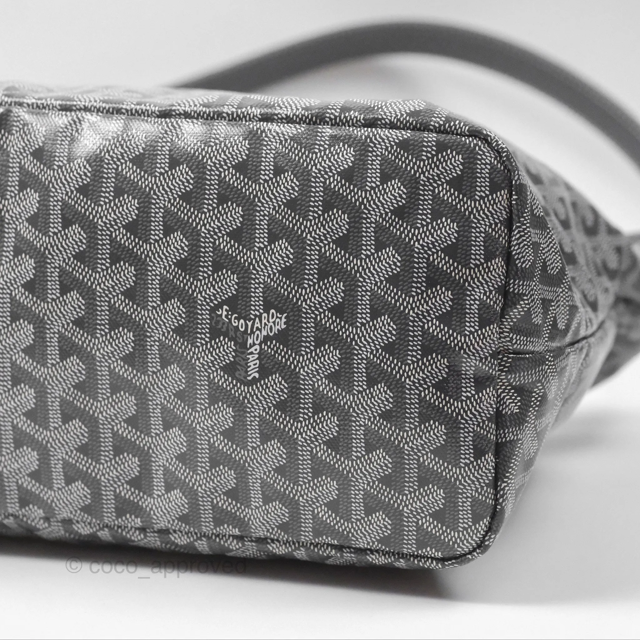 Goyard Bohme Hobo Bag Grey Goyardine Canvas