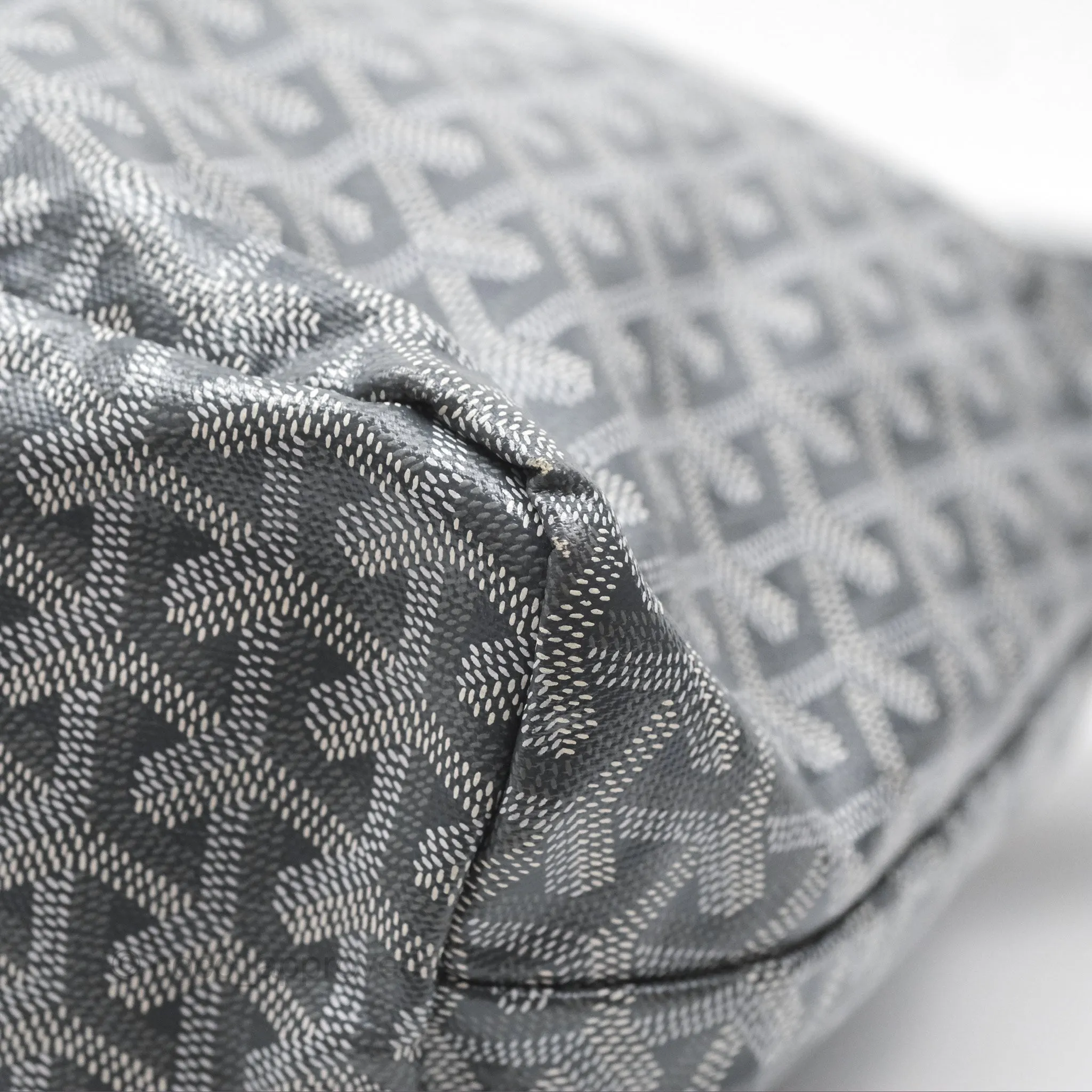 Goyard Bohme Hobo Bag Grey Goyardine Canvas