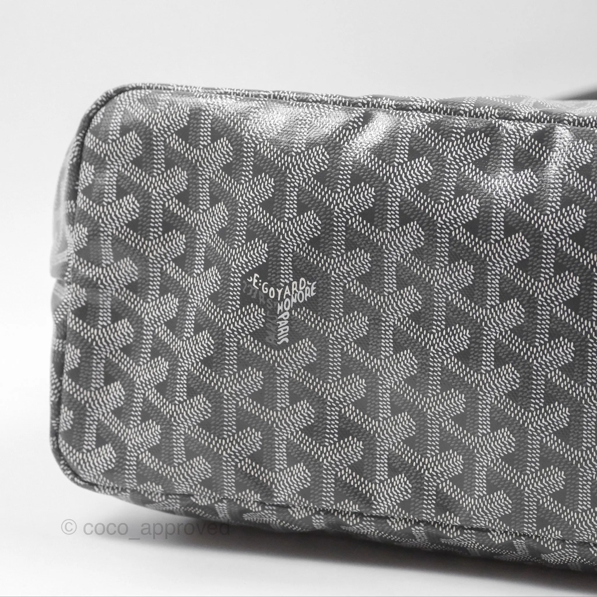 Goyard Bohme Hobo Bag Grey Goyardine Canvas
