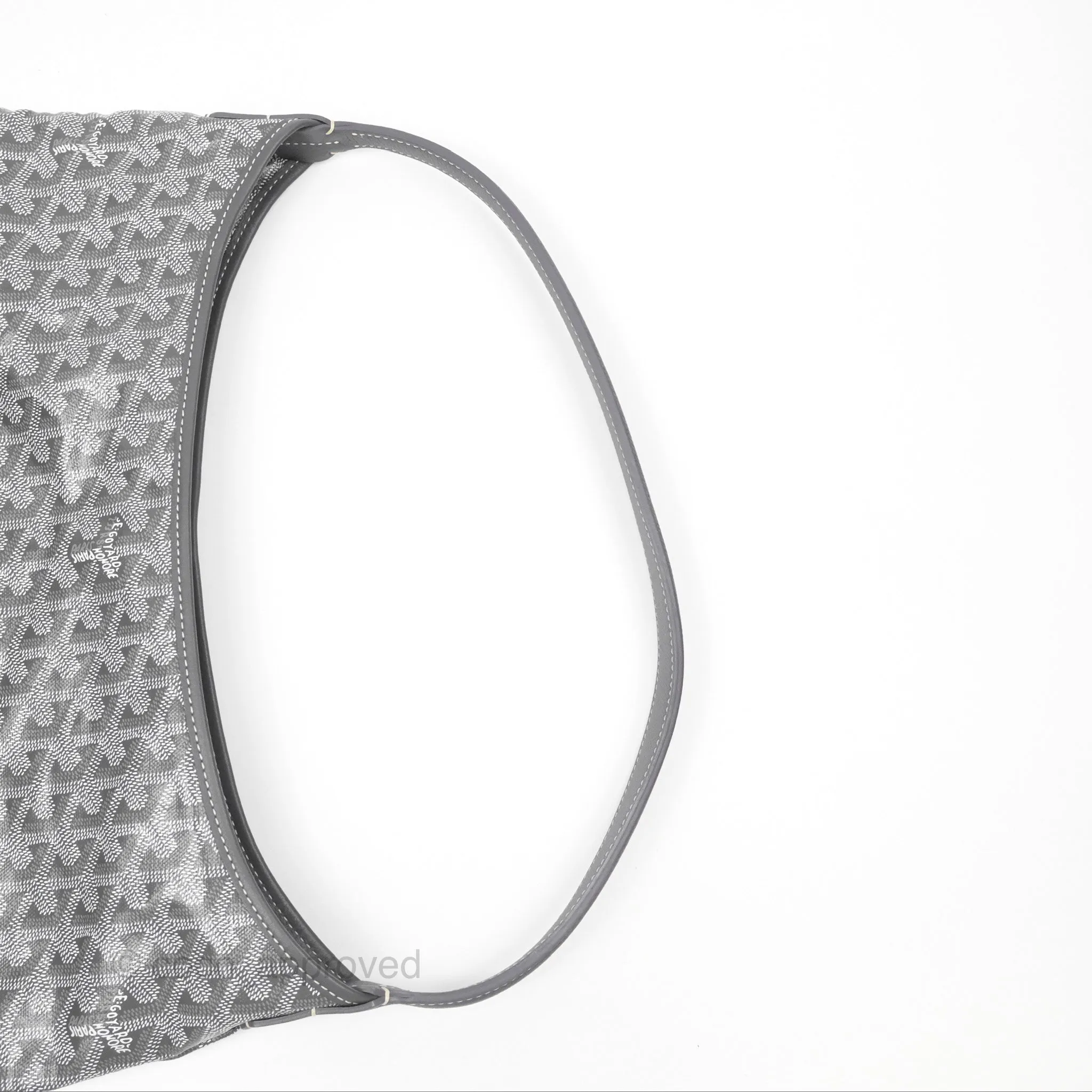 Goyard Bohme Hobo Bag Grey Goyardine Canvas