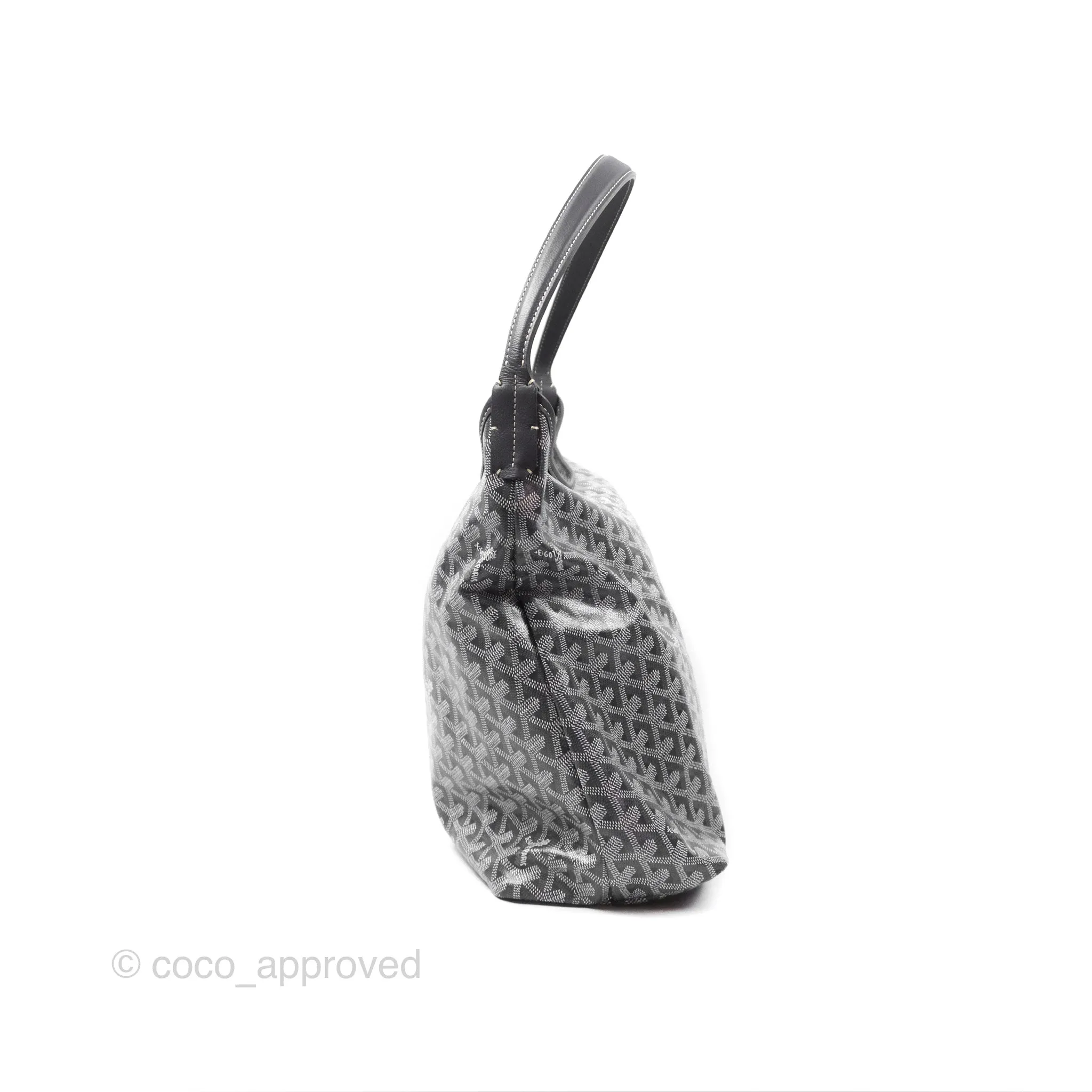 Goyard Bohme Hobo Bag Grey Goyardine Canvas