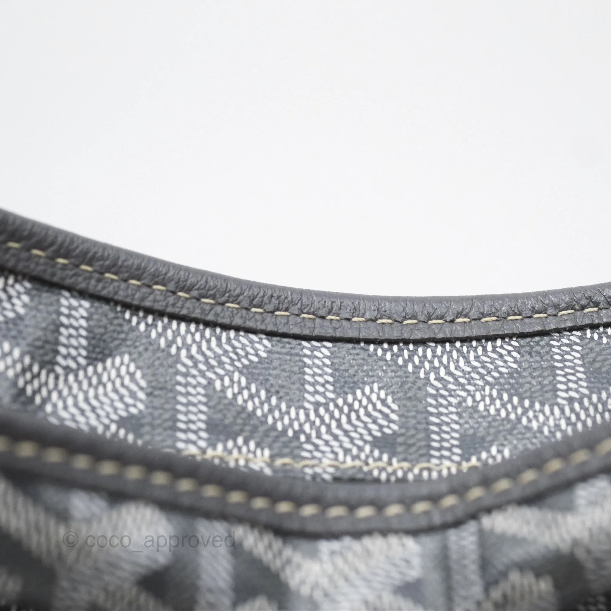 Goyard Bohme Hobo Bag Grey Goyardine Canvas