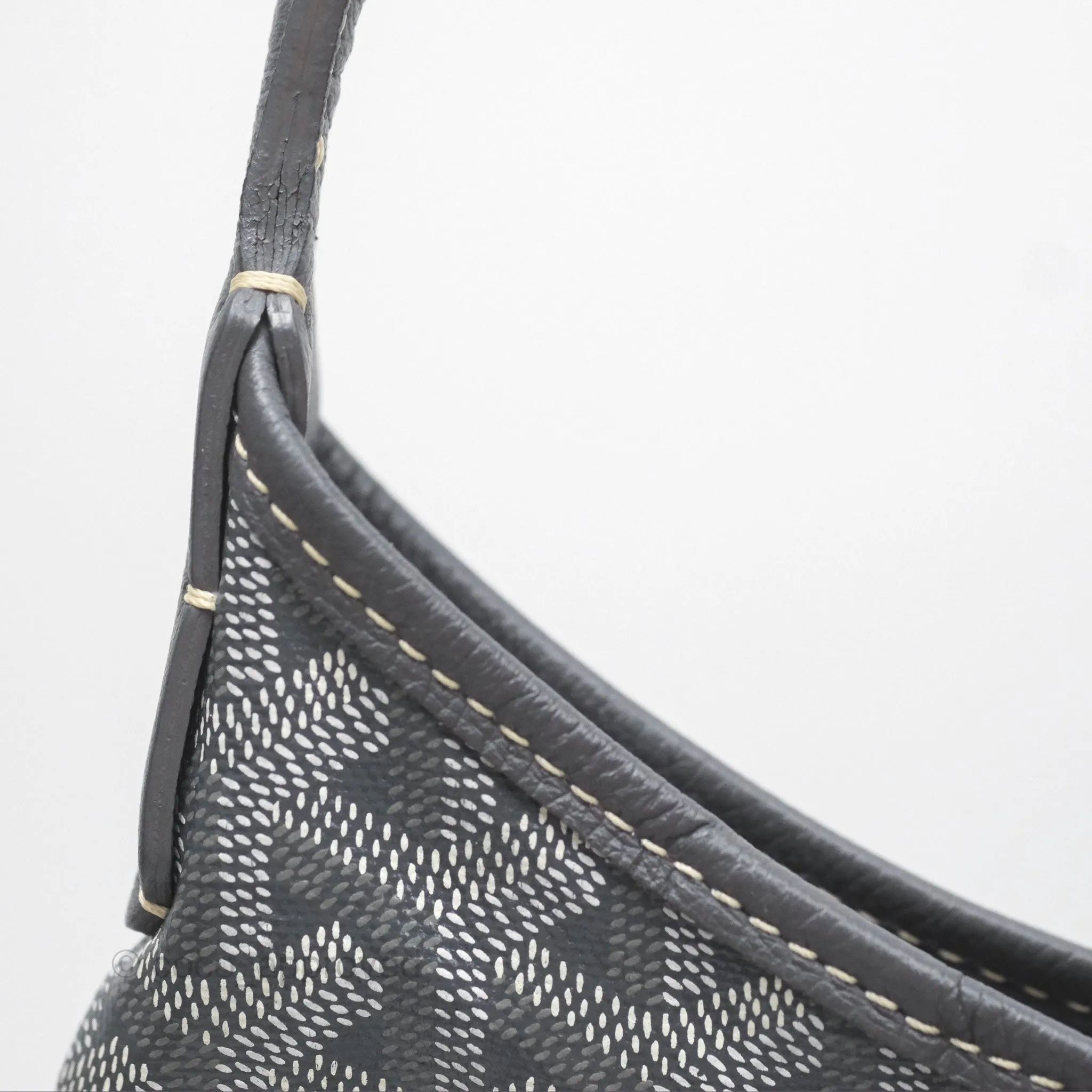Goyard Bohme Hobo Bag Grey Goyardine Canvas