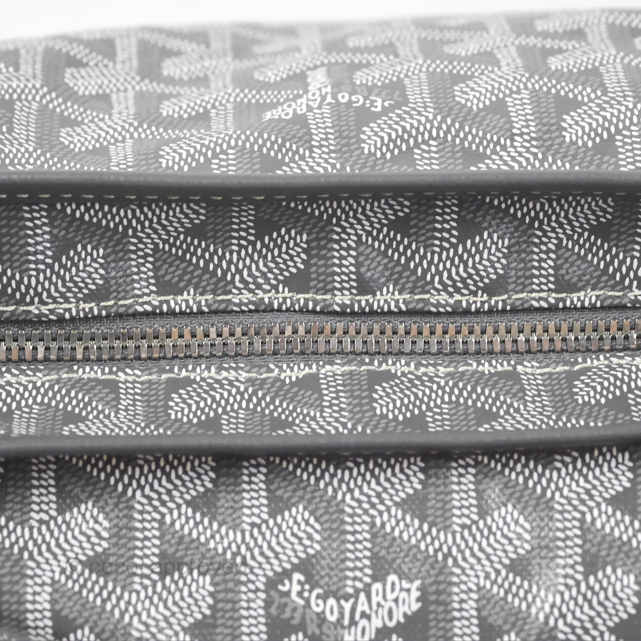 Goyard Bohme Hobo Bag Grey Goyardine Canvas