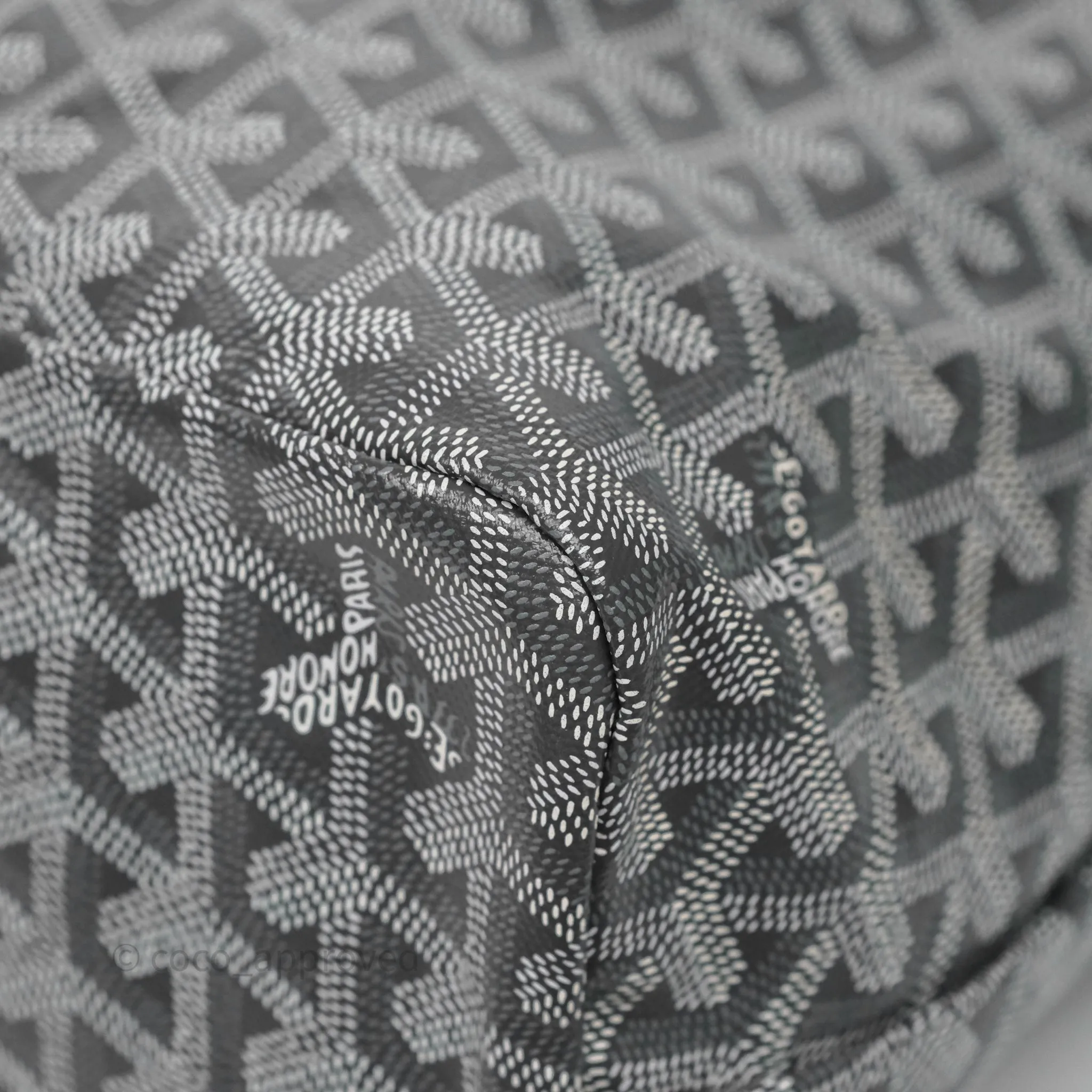 Goyard Bohme Hobo Bag Grey Goyardine Canvas