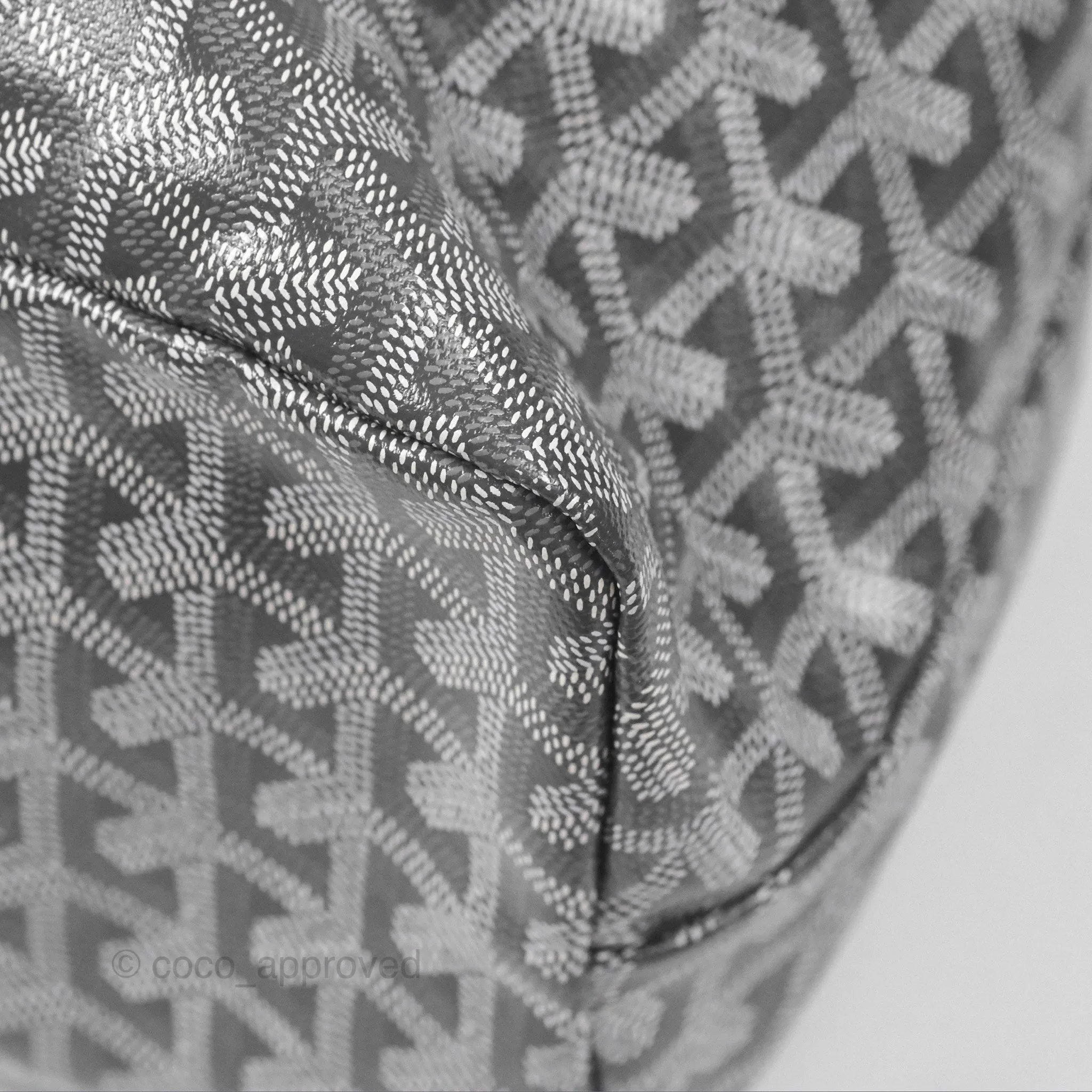 Goyard Bohme Hobo Bag Grey Goyardine Canvas