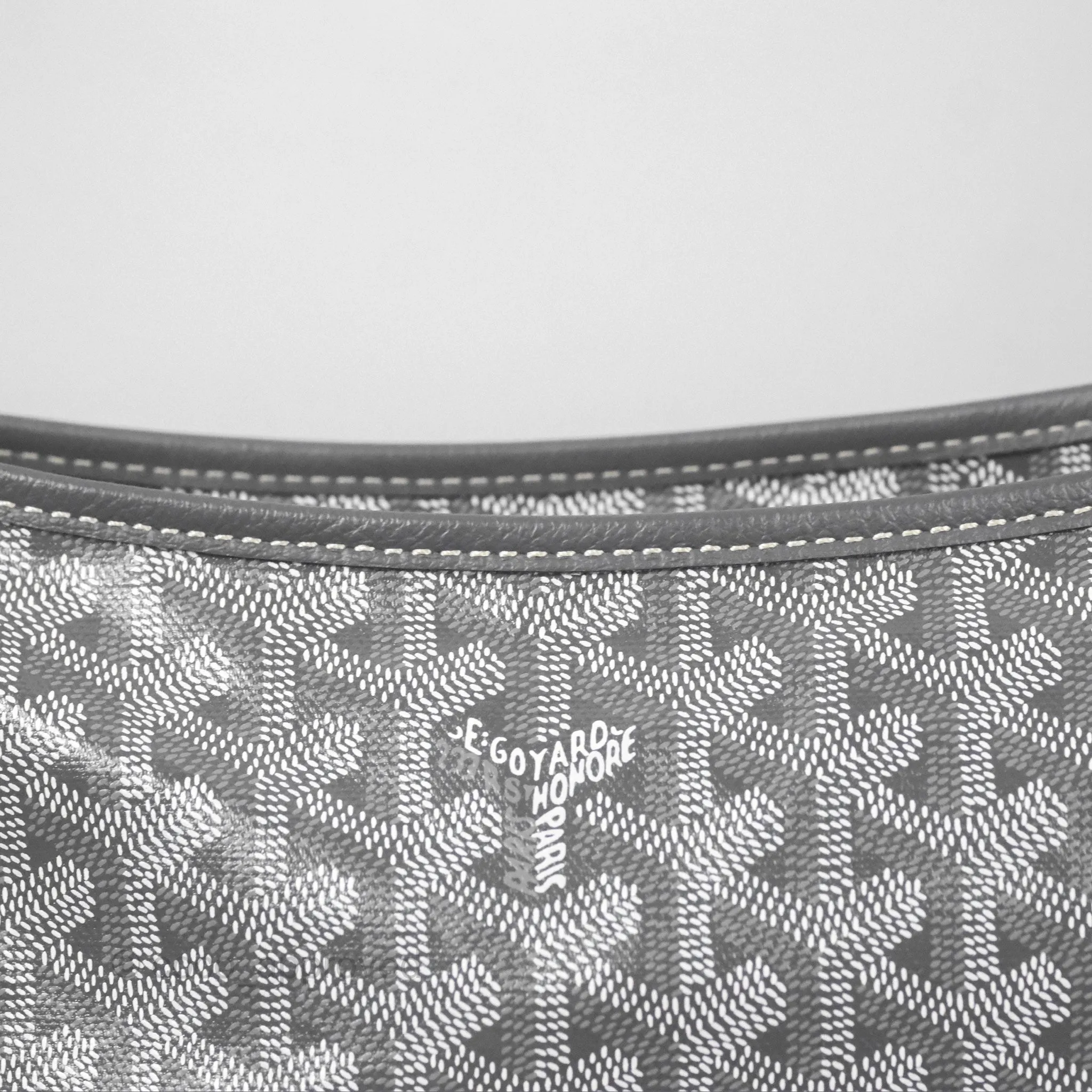 Goyard Bohme Hobo Bag Grey Goyardine Canvas