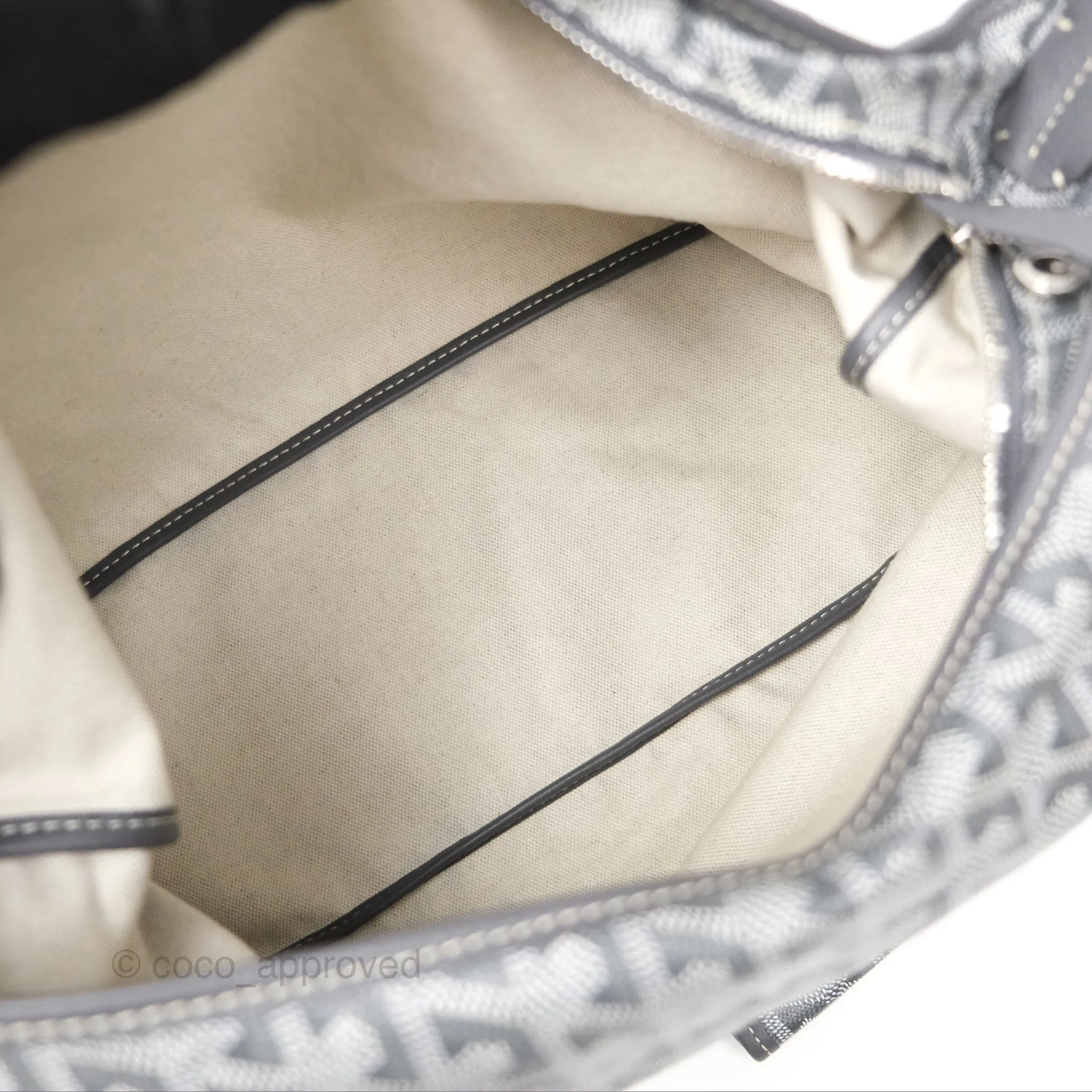 Goyard Bohme Hobo Bag Grey Goyardine Canvas
