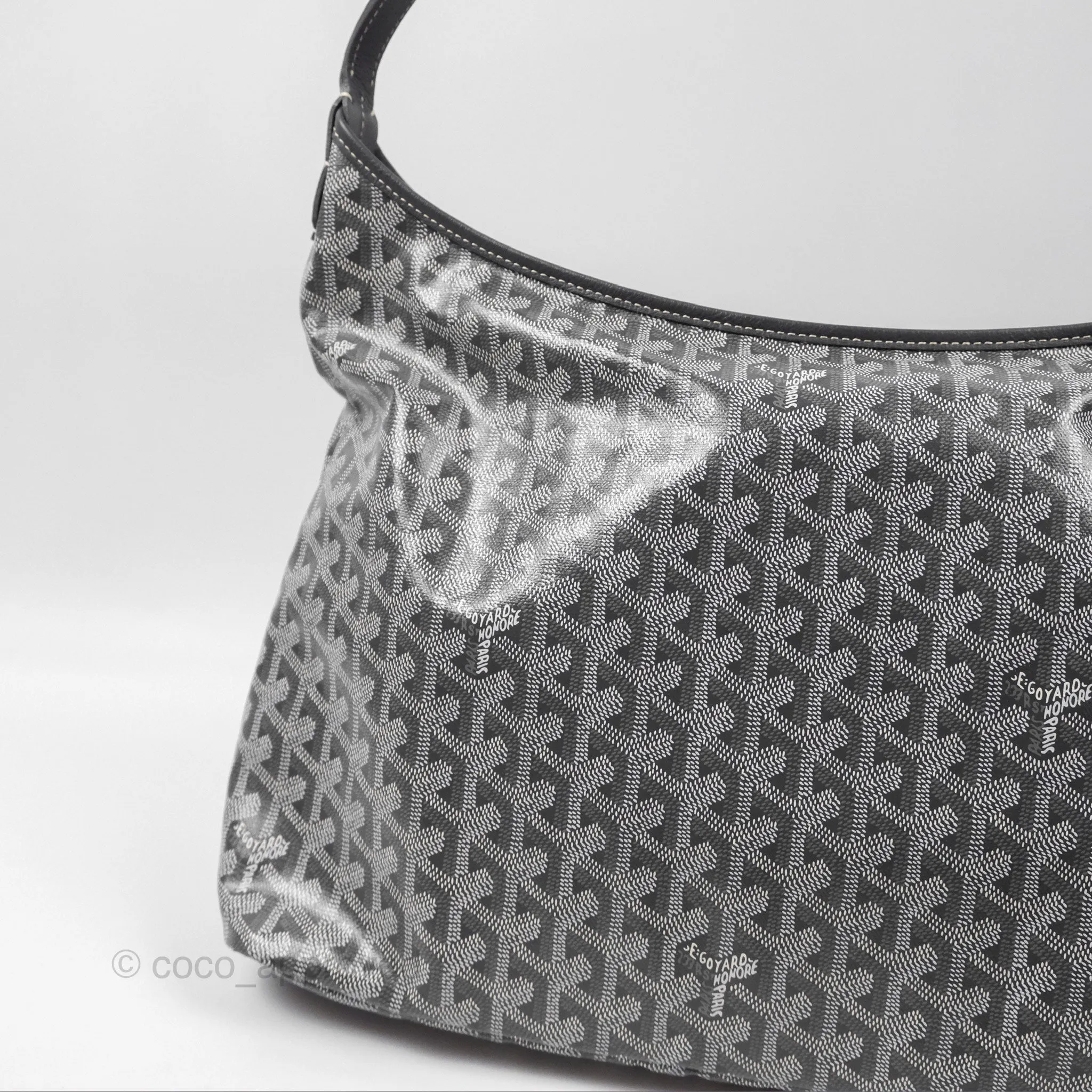 Goyard Bohme Hobo Bag Grey Goyardine Canvas
