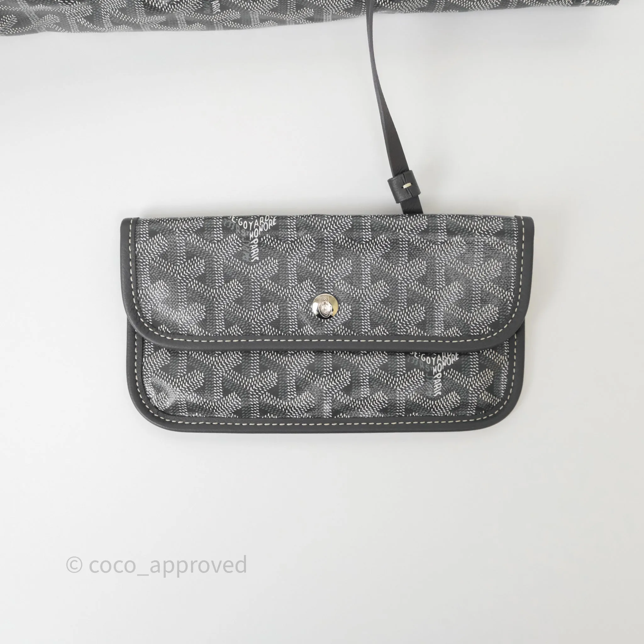Goyard Bohme Hobo Bag Grey Goyardine Canvas