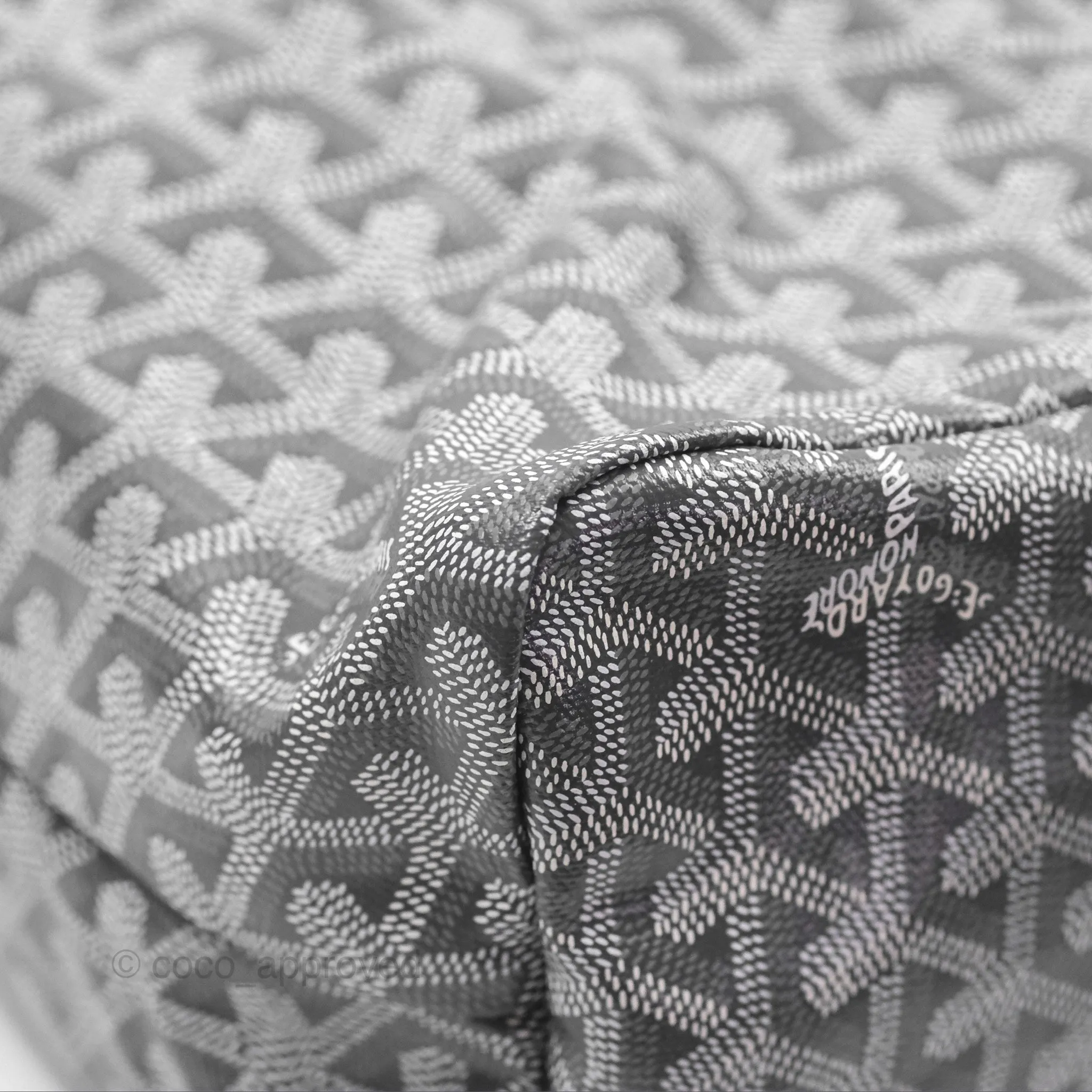 Goyard Bohme Hobo Bag Grey Goyardine Canvas