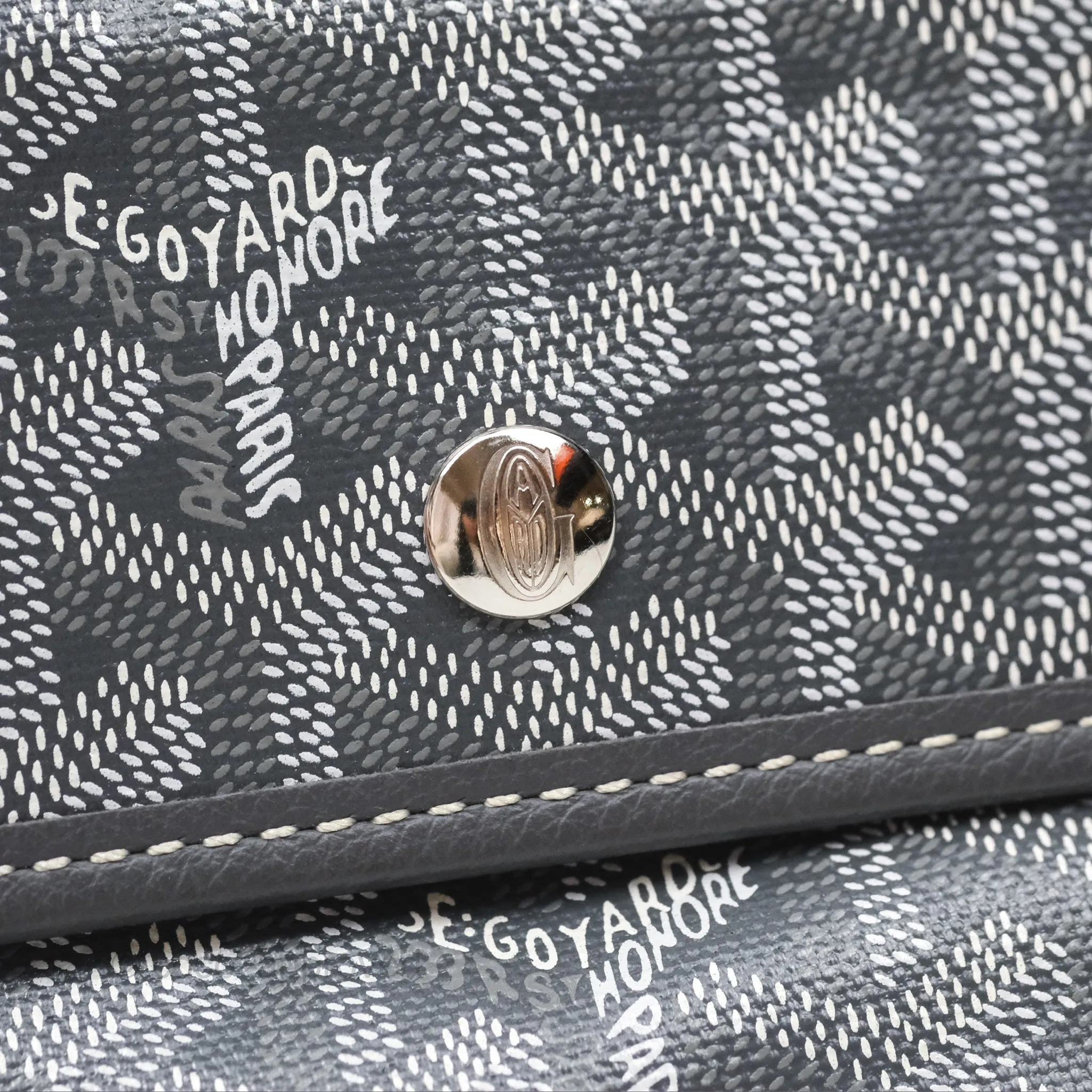 Goyard Bohme Hobo Bag Grey Goyardine Canvas