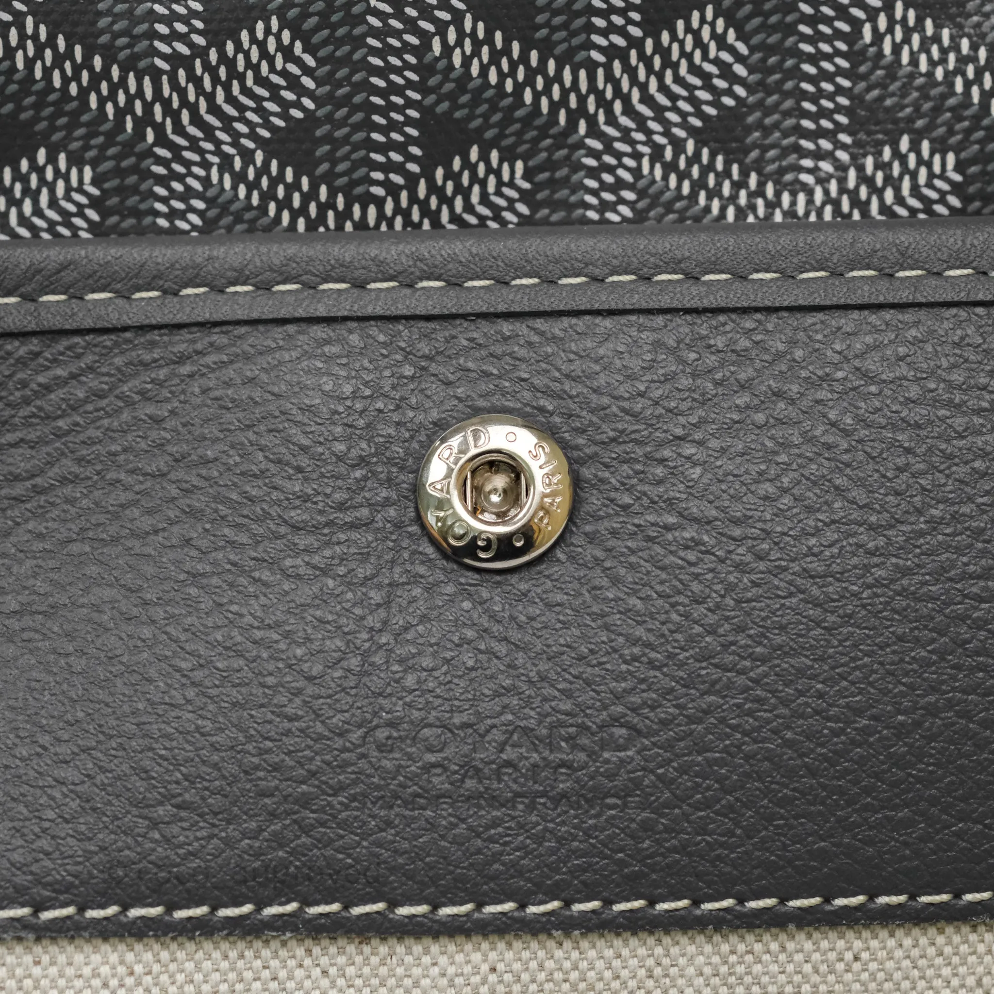 Goyard Bohme Hobo Bag Grey Goyardine Canvas