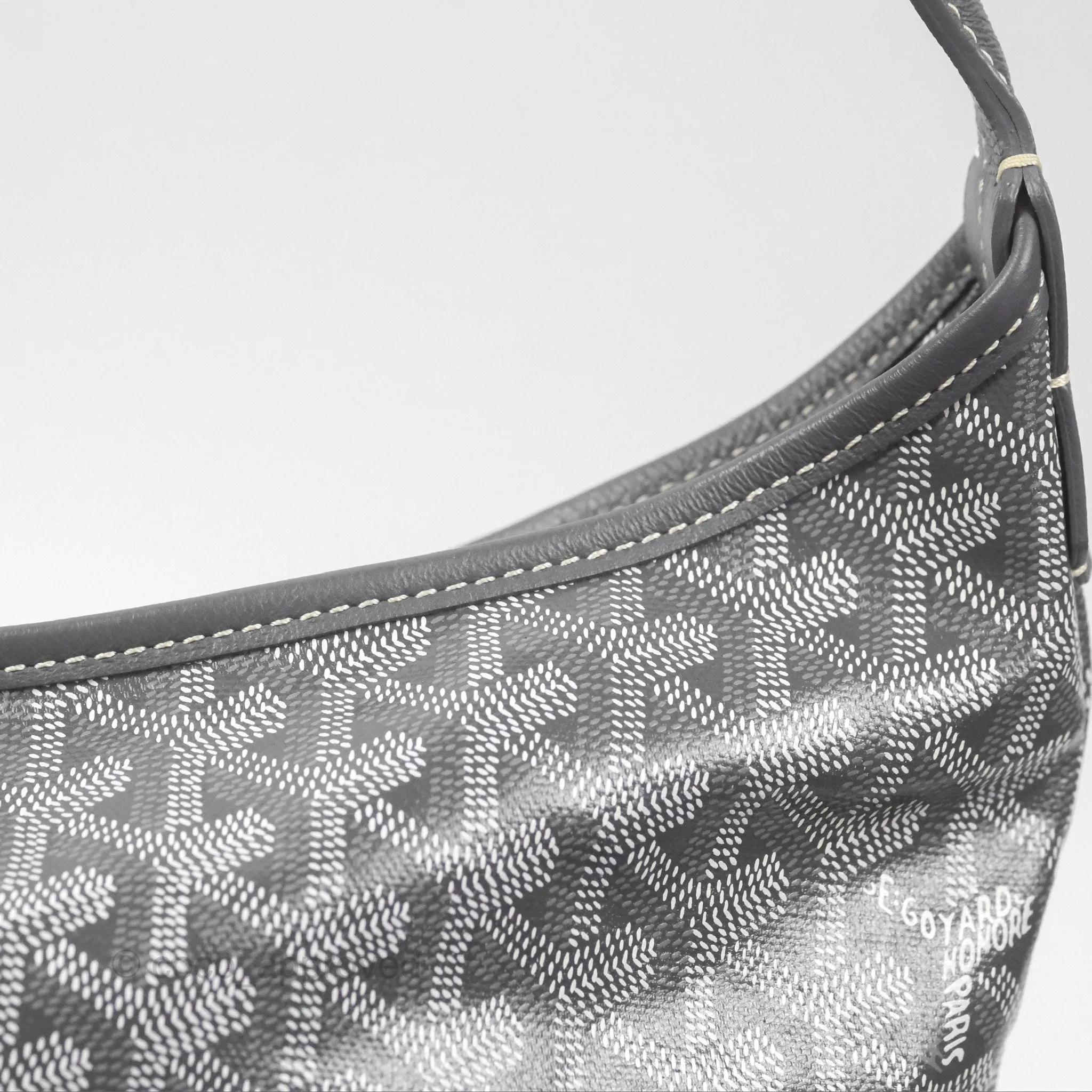 Goyard Bohme Hobo Bag Grey Goyardine Canvas