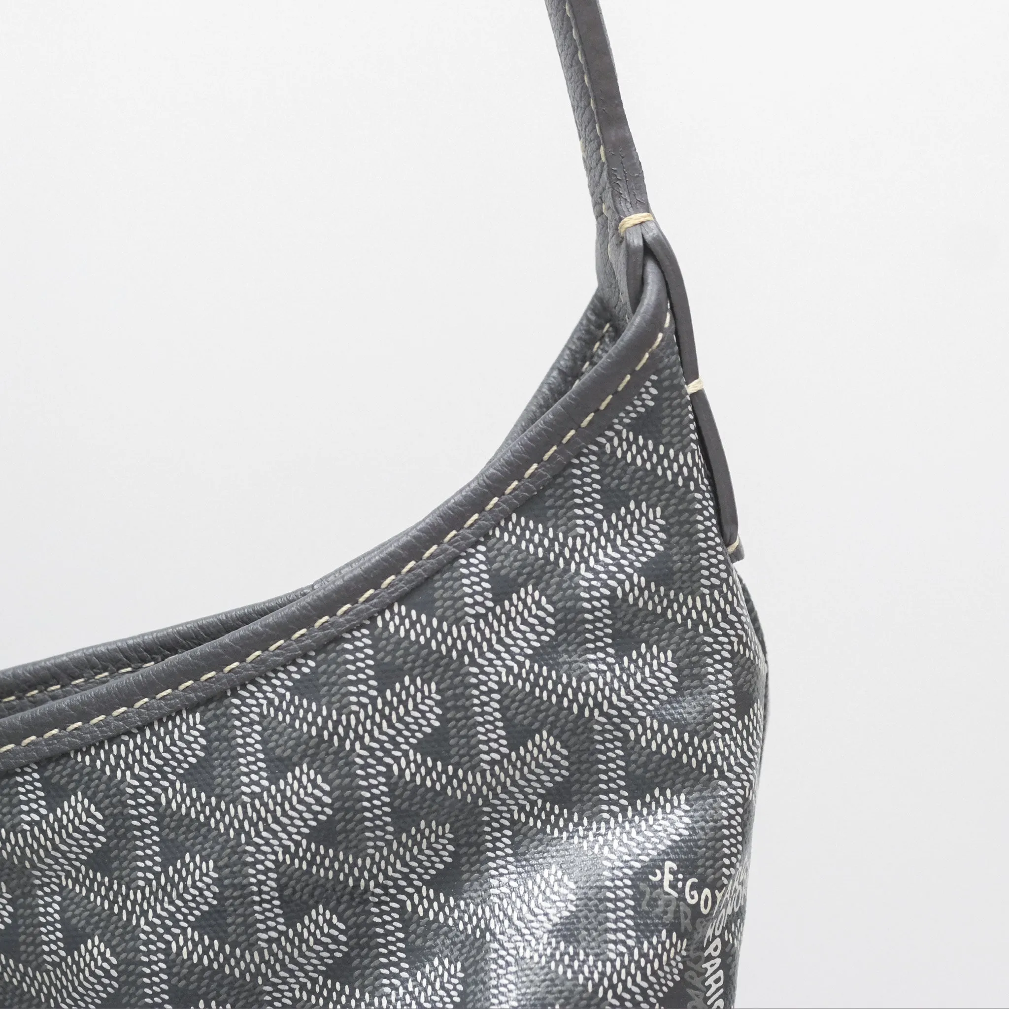 Goyard Bohme Hobo Bag Grey Goyardine Canvas