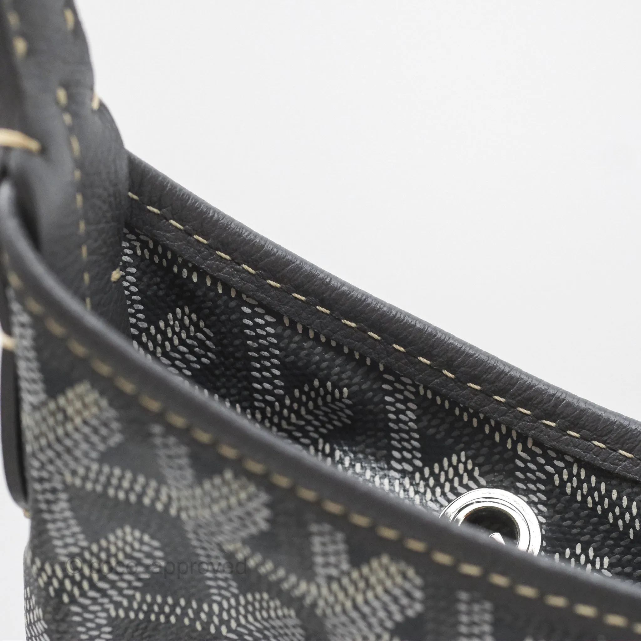 Goyard Bohme Hobo Bag Grey Goyardine Canvas