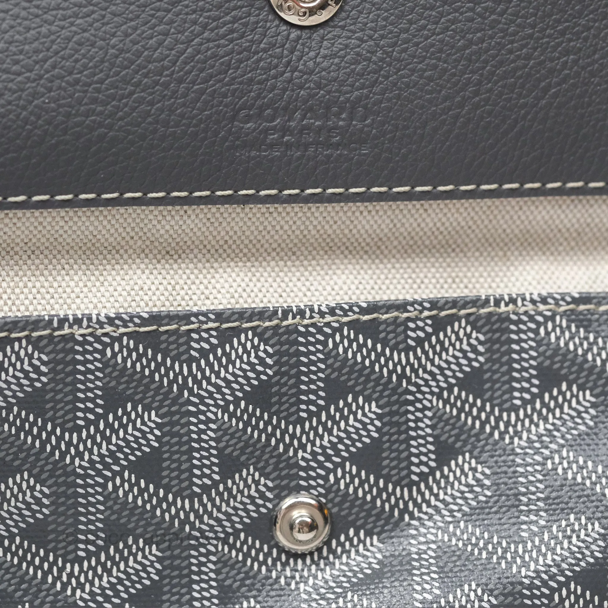 Goyard Bohme Hobo Bag Grey Goyardine Canvas