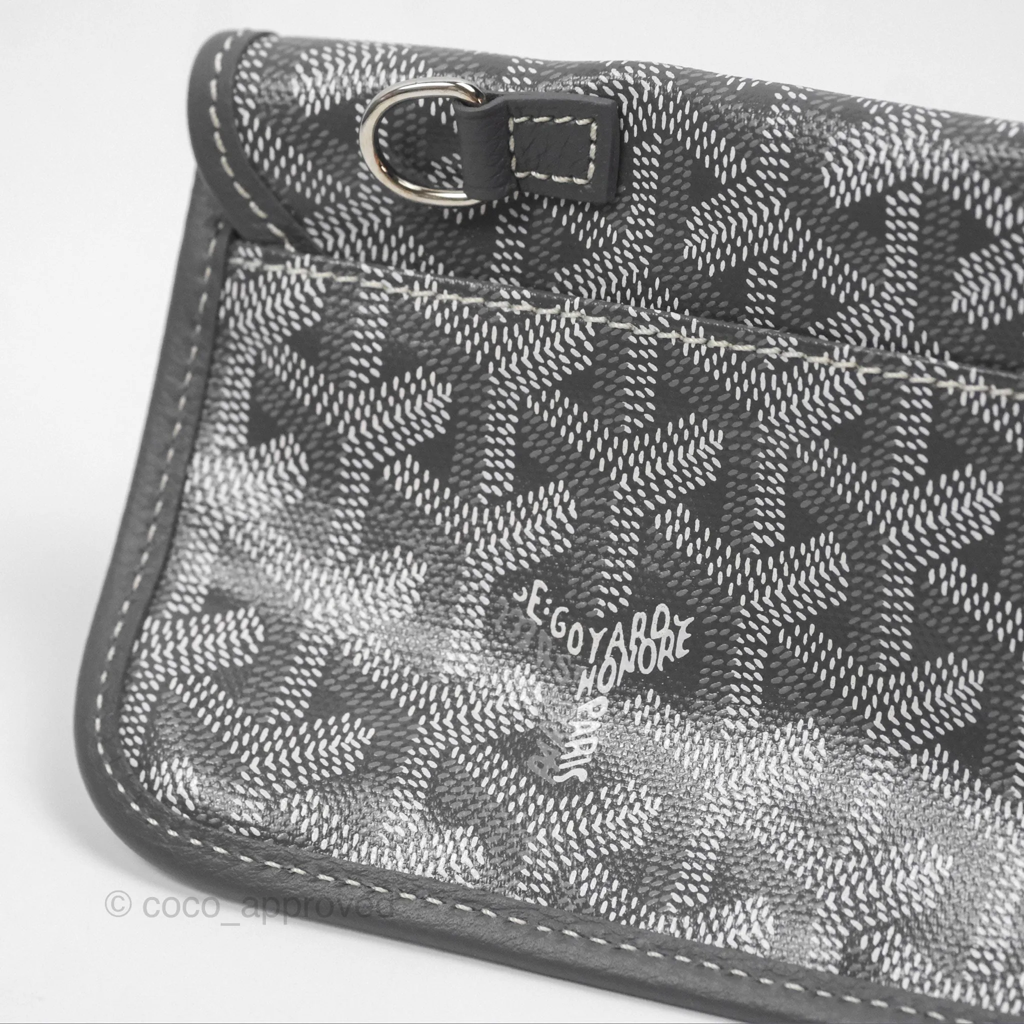 Goyard Bohme Hobo Bag Grey Goyardine Canvas
