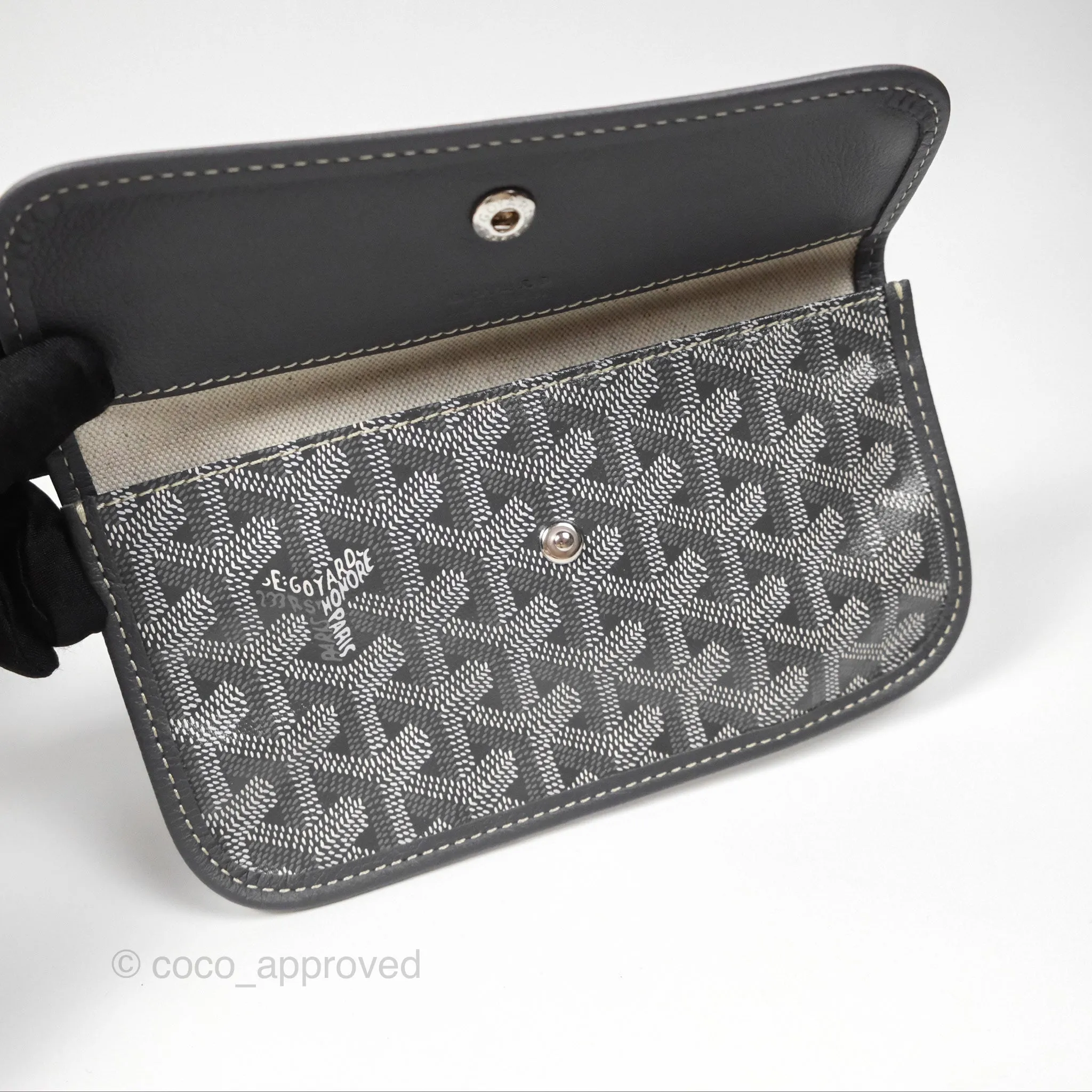 Goyard Bohme Hobo Bag Grey Goyardine Canvas