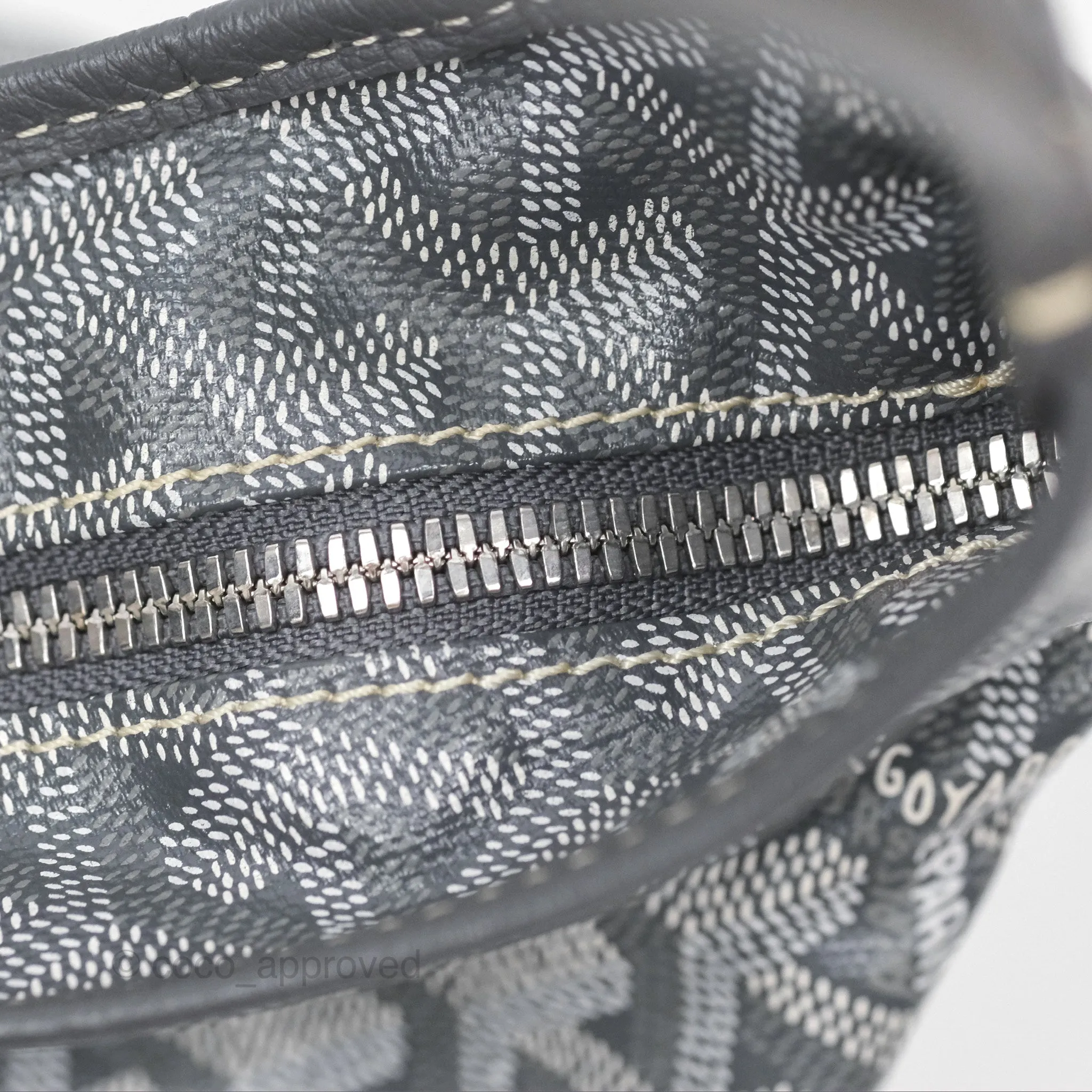 Goyard Bohme Hobo Bag Grey Goyardine Canvas