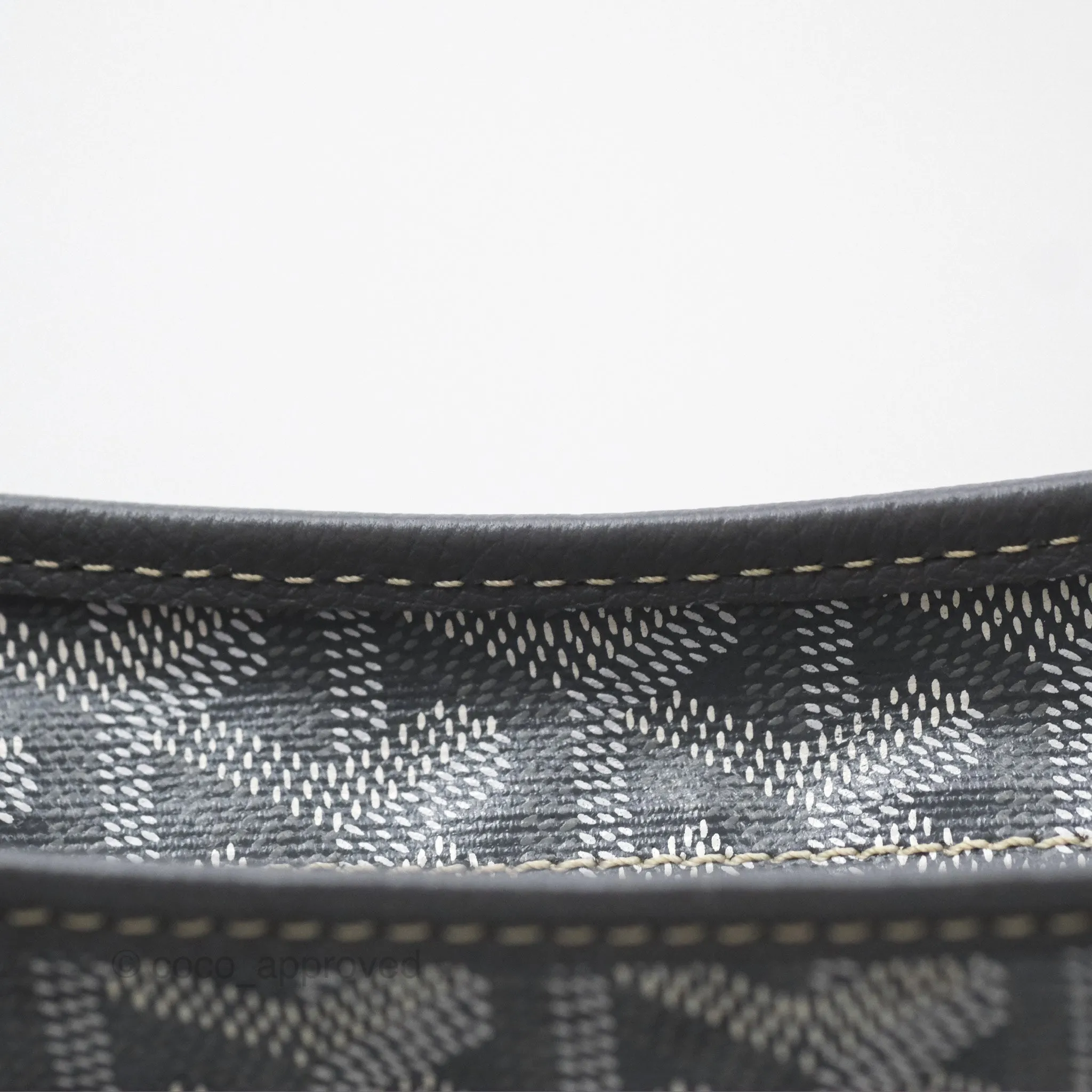 Goyard Bohme Hobo Bag Grey Goyardine Canvas