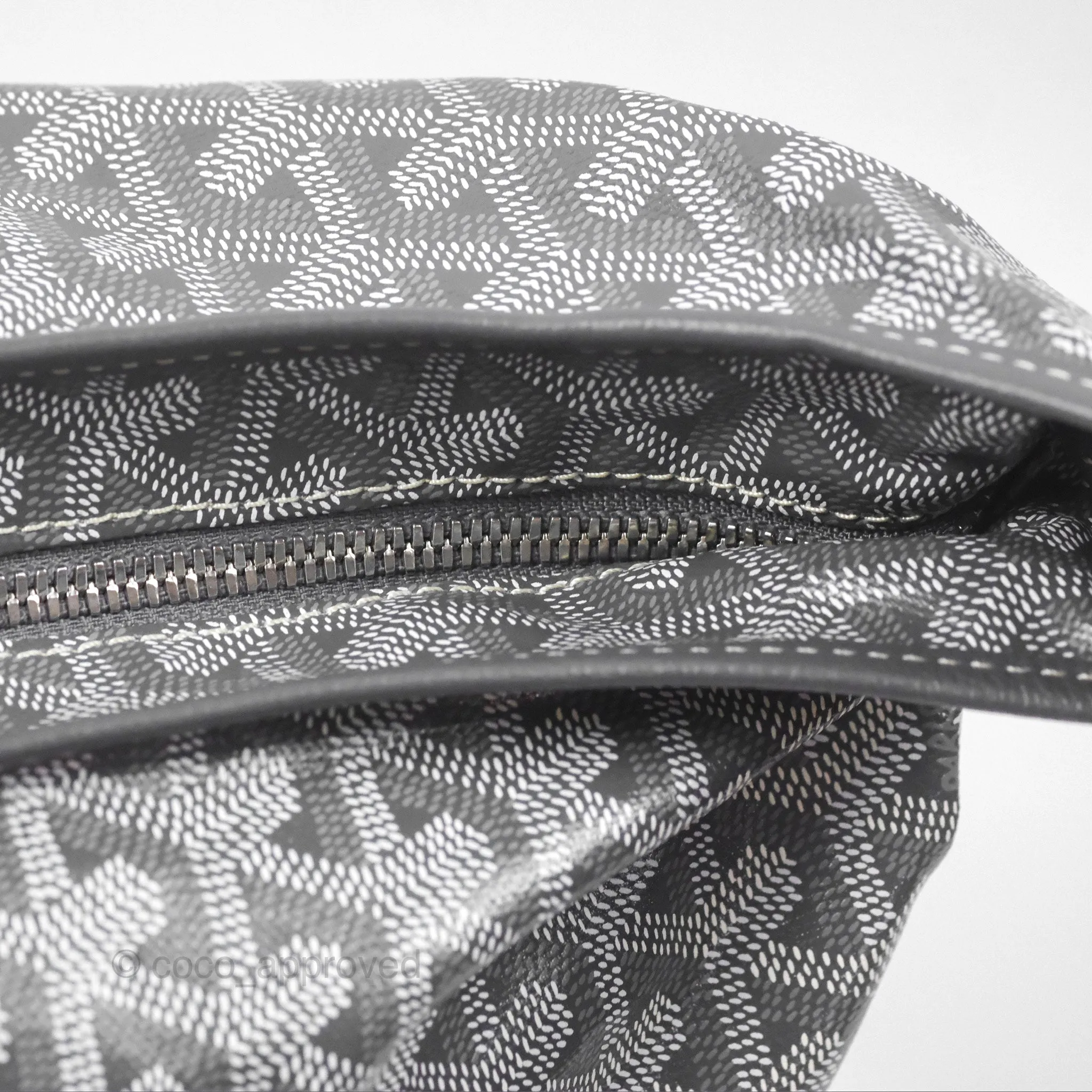 Goyard Bohme Hobo Bag Grey Goyardine Canvas