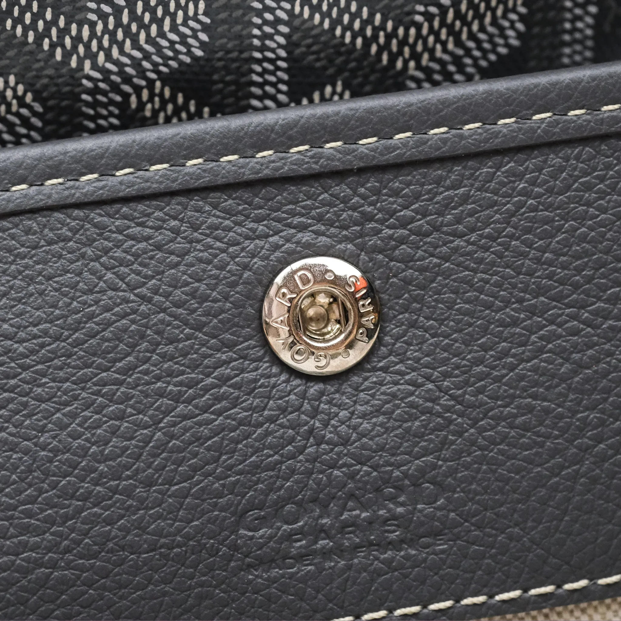 Goyard Bohme Hobo Bag Grey Goyardine Canvas
