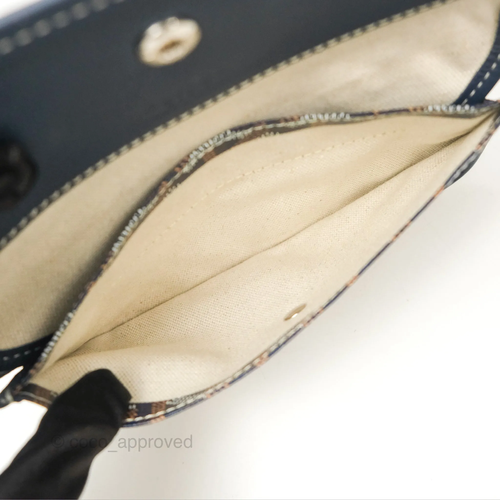 Goyard Bohme Hobo Bag Navy Goyardine Canvas