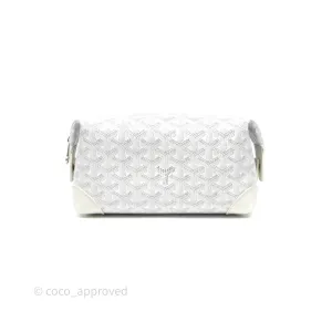 Goyard Bowling 25 Toiletry Bag White Goyardine Canvas