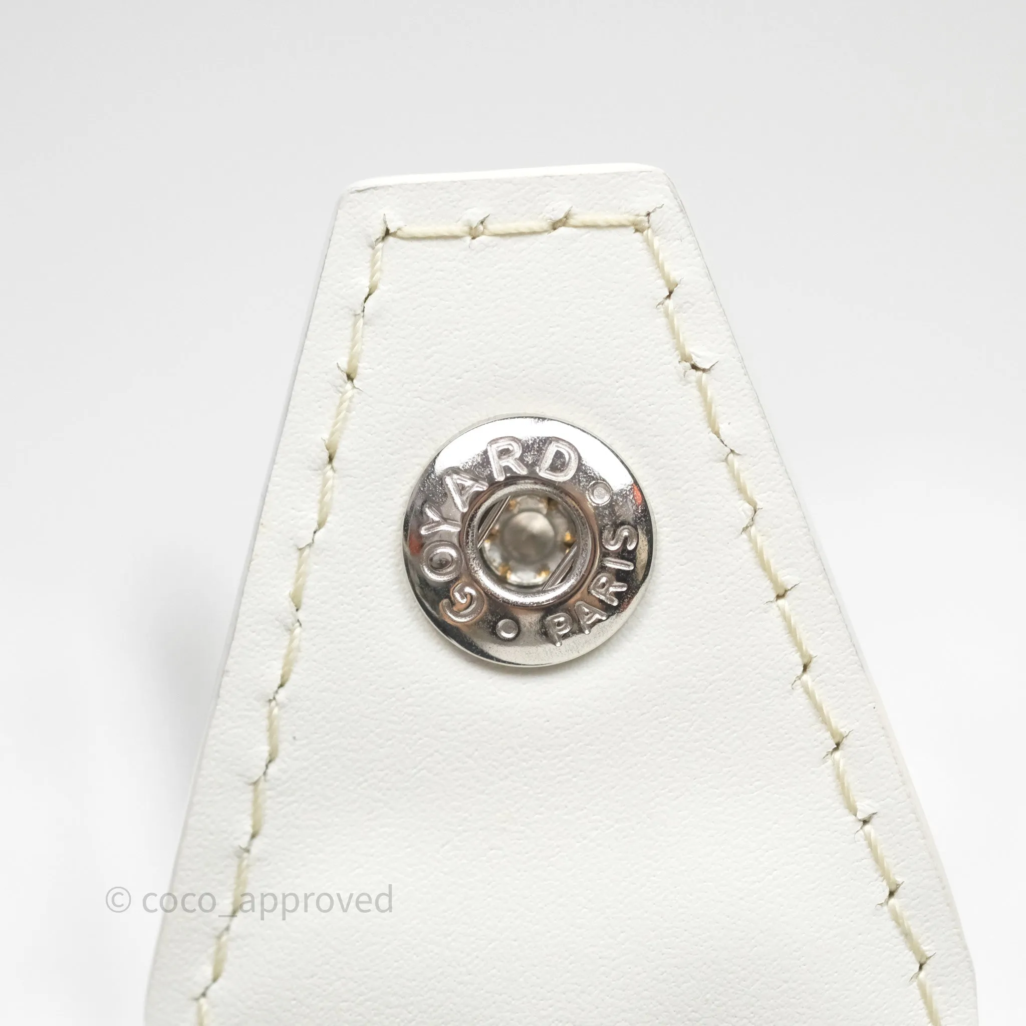 Goyard Bowling 25 Toiletry Bag White Goyardine Canvas