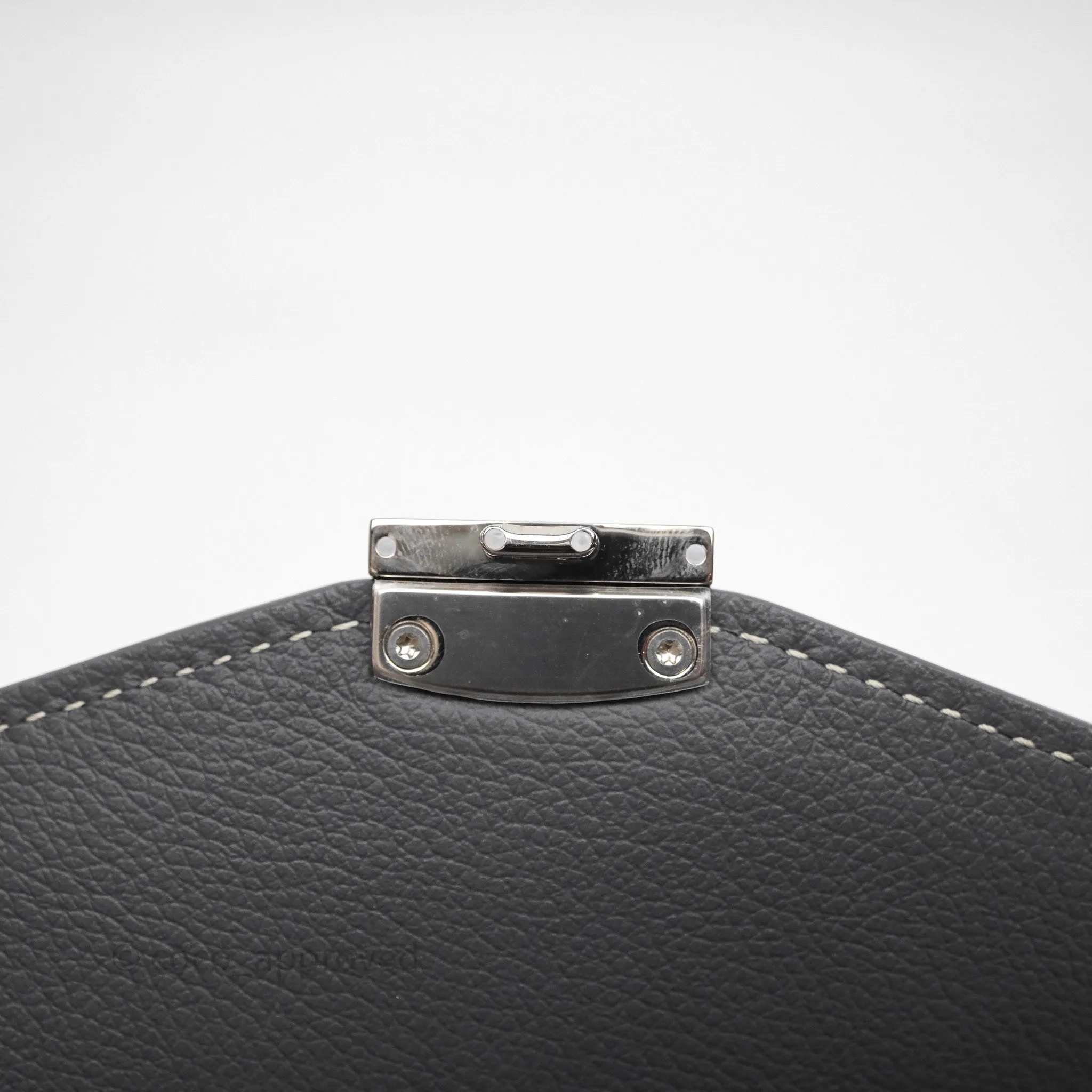 Goyard Chypre Wallet Pouch Chevroches Calfskin Grey