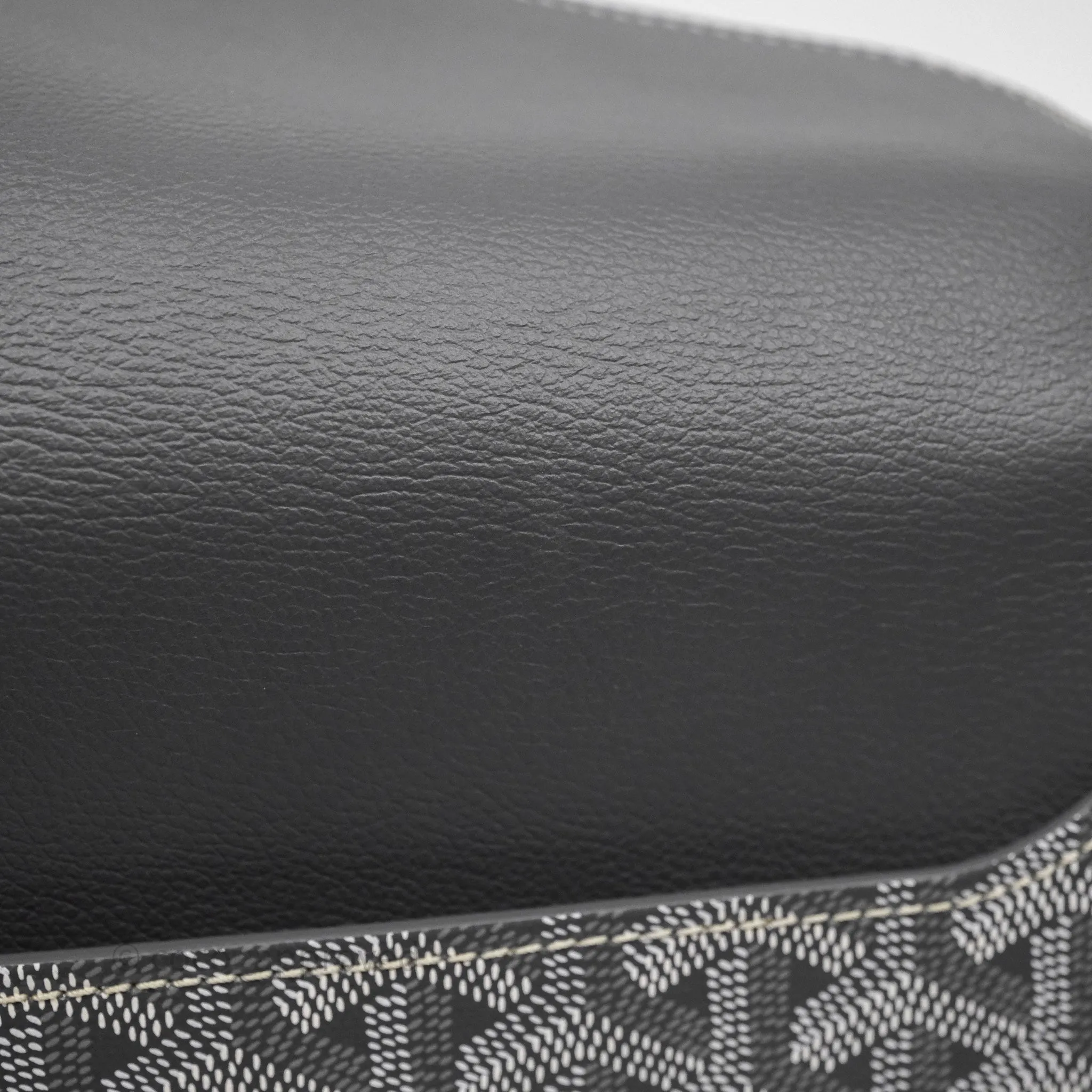 Goyard Chypre Wallet Pouch Chevroches Calfskin Grey