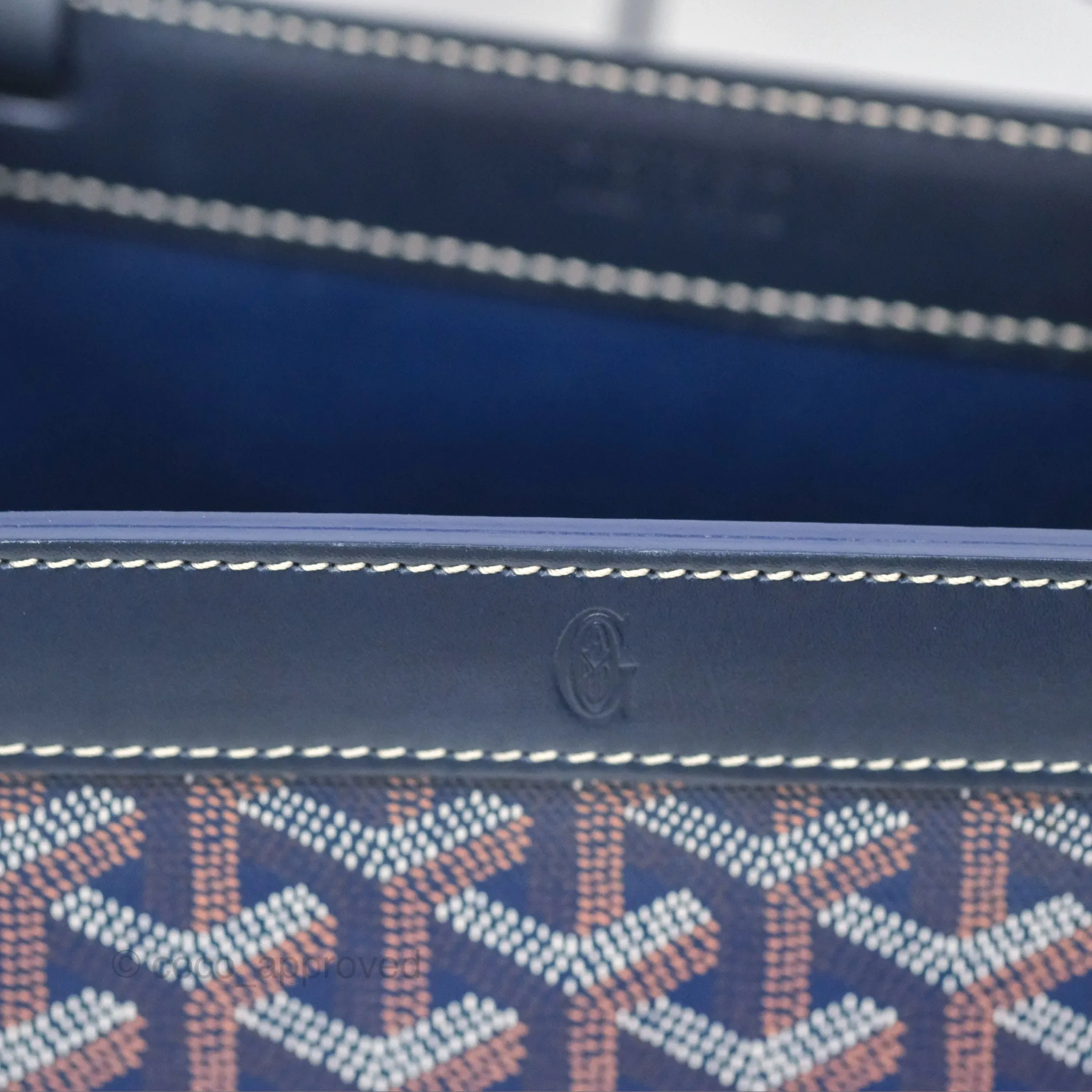 Goyard Goyardine Bellechasse PM Navy