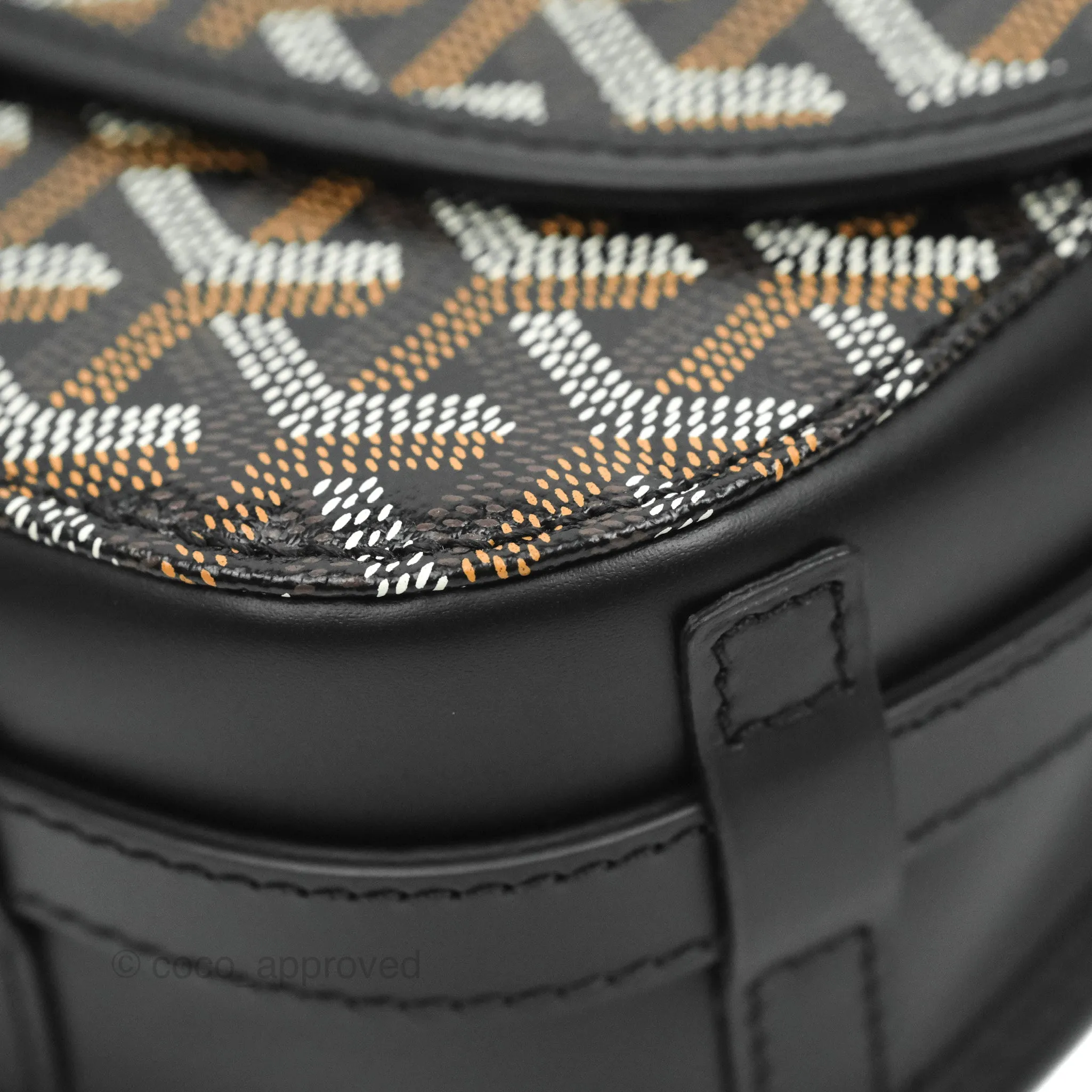 Goyard Goyardine Belvedere II PM Messenger Bag Black