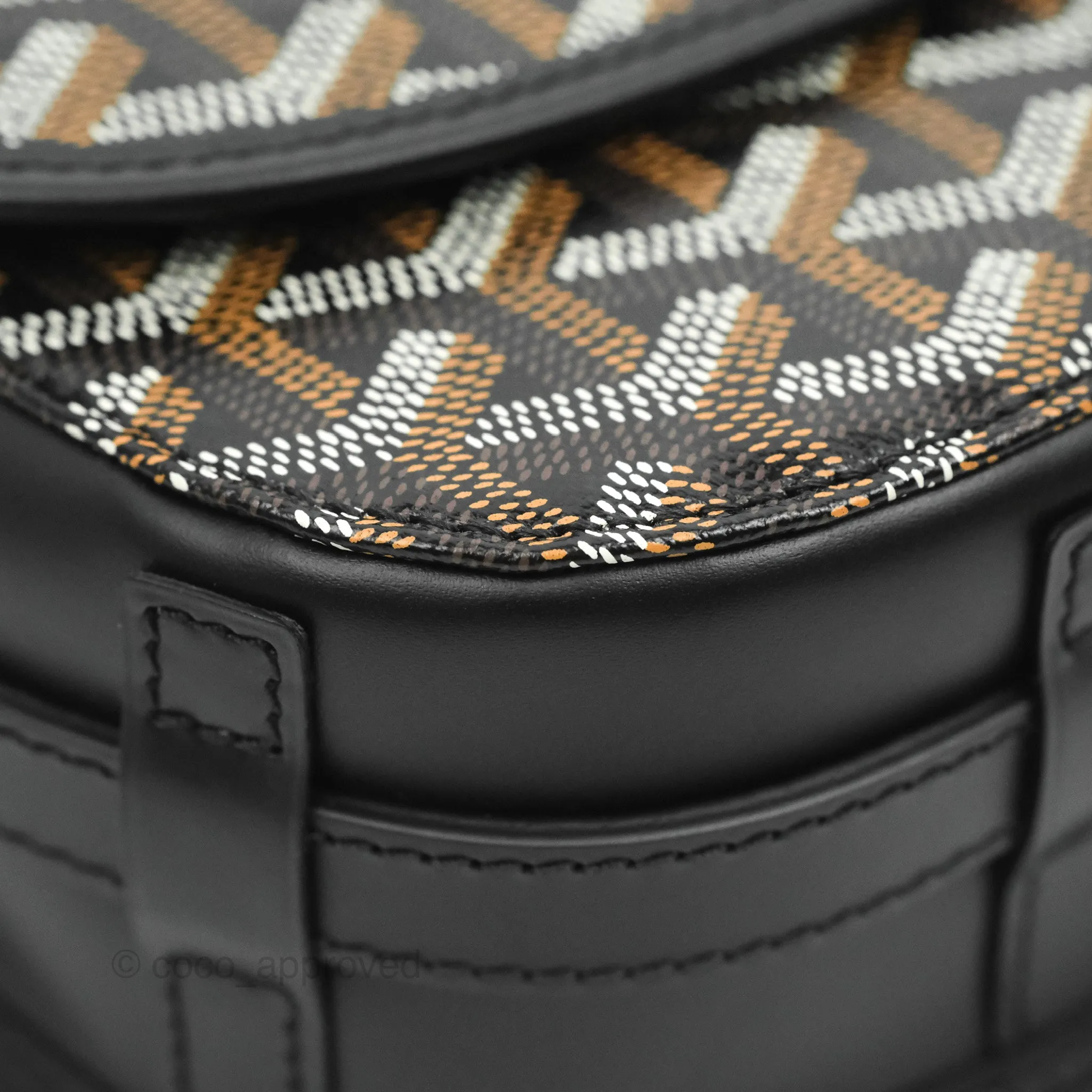 Goyard Goyardine Belvedere II PM Messenger Bag Black
