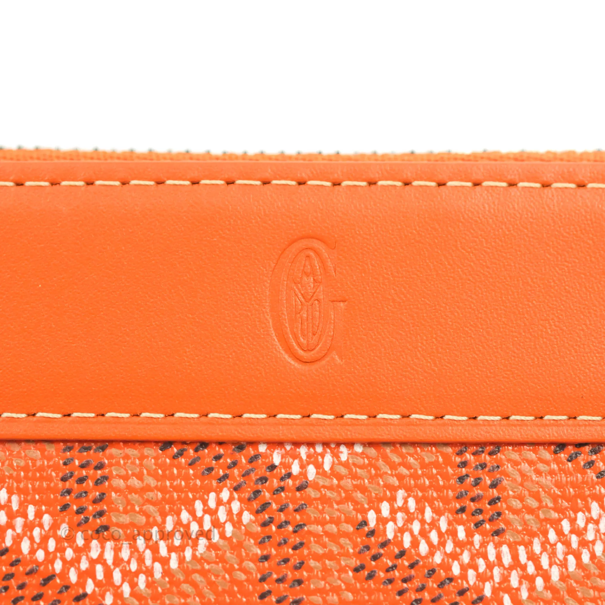 Goyard Goyardine Matignon PM Wallet Orange