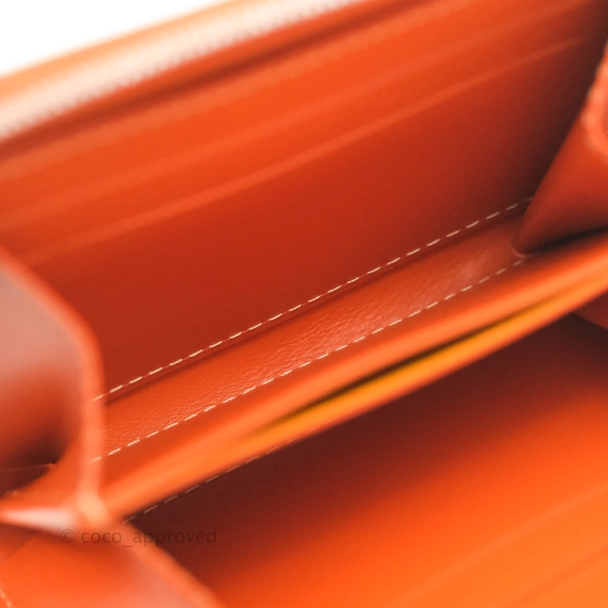 Goyard Goyardine Matignon PM Wallet Orange