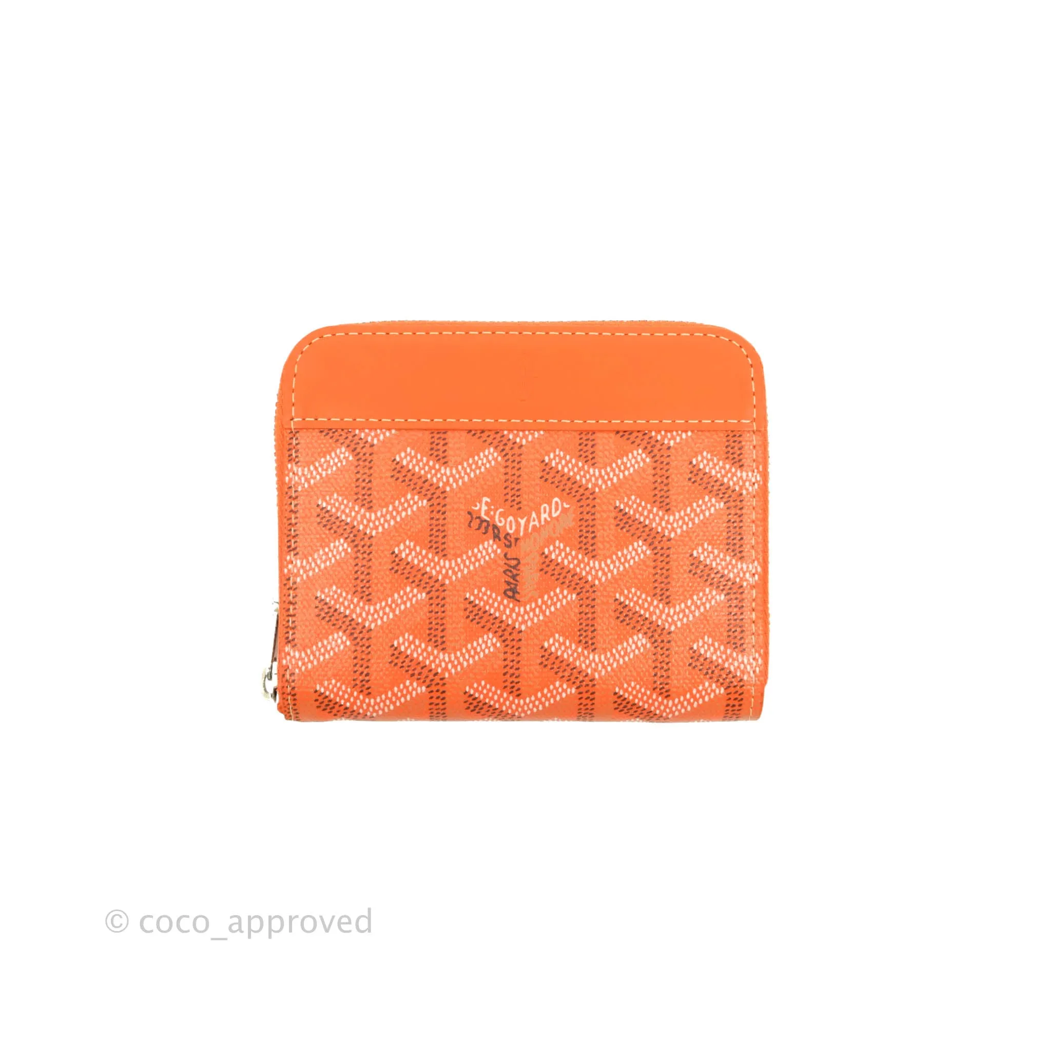 Goyard Goyardine Matignon PM Wallet Orange