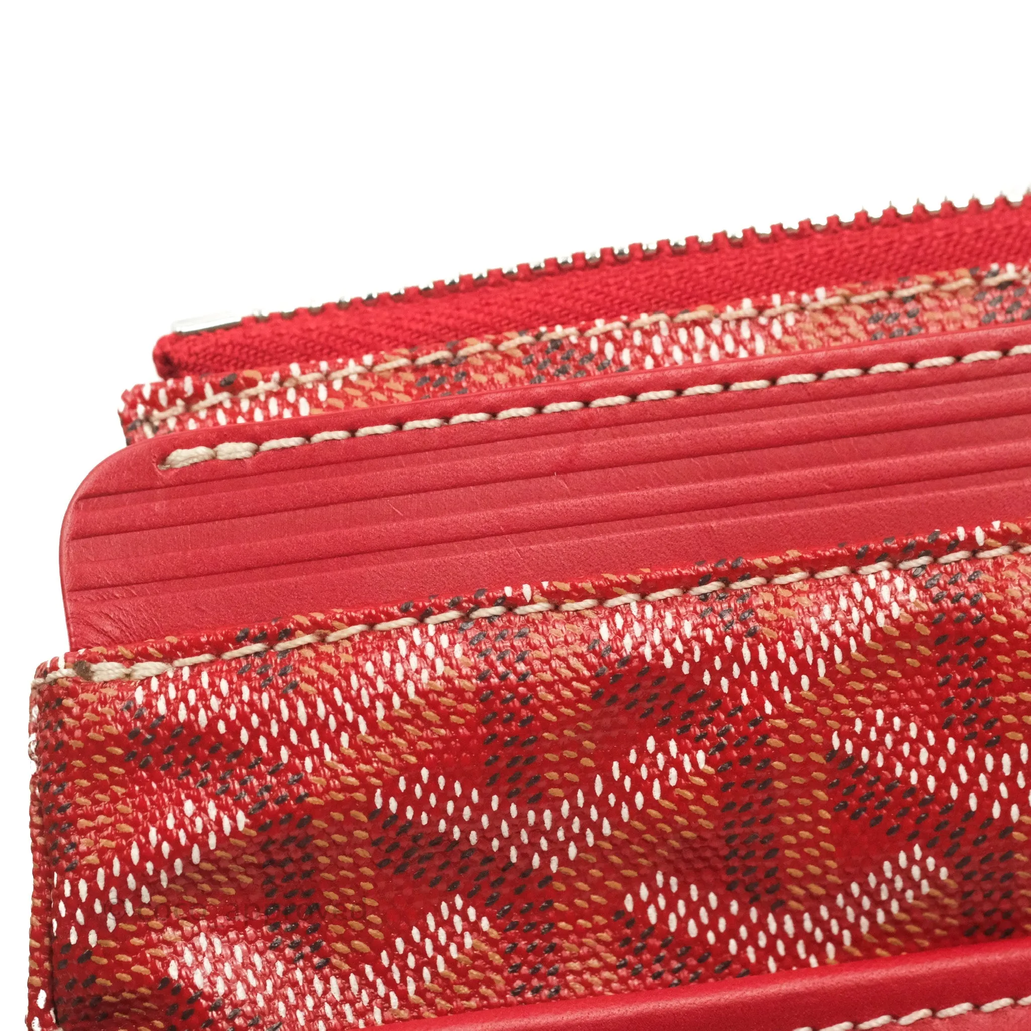 Goyard Goyardine Miroir Toiletry Bag PM Red