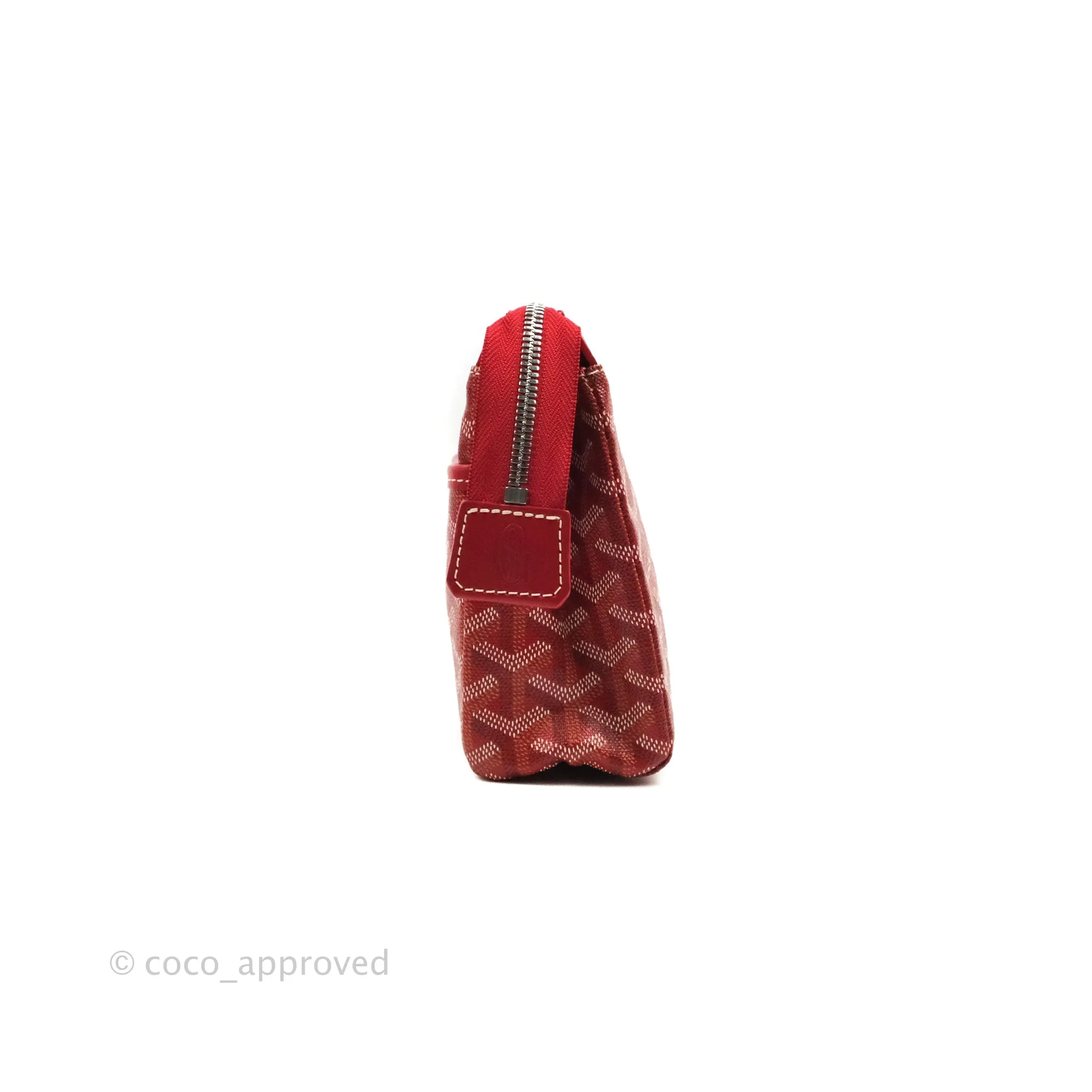 Goyard Goyardine Miroir Toiletry Bag PM Red